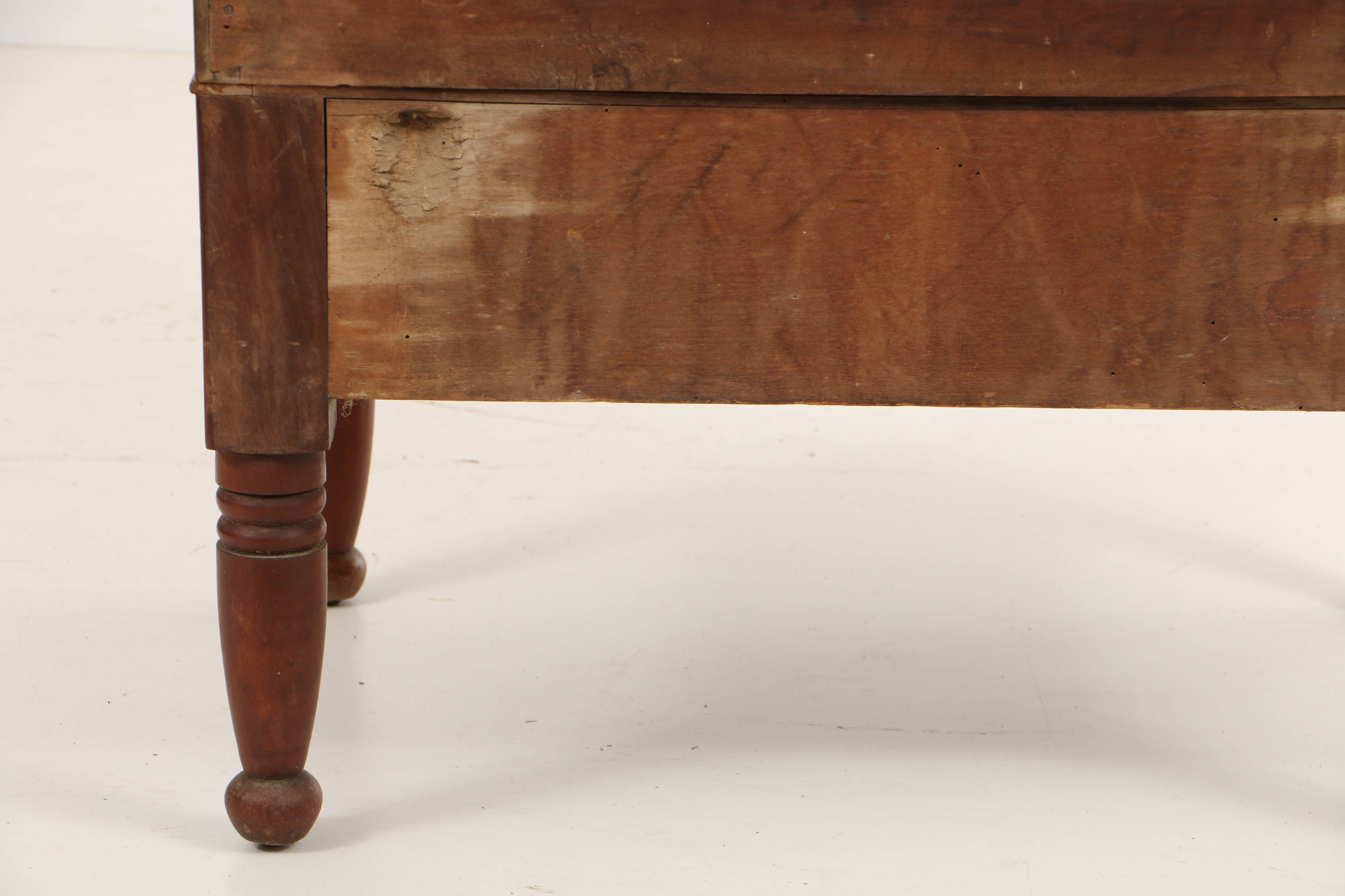 Antique Late Federal Cherry Southern Sugar Chest, Probably Tennessee or Kentucky