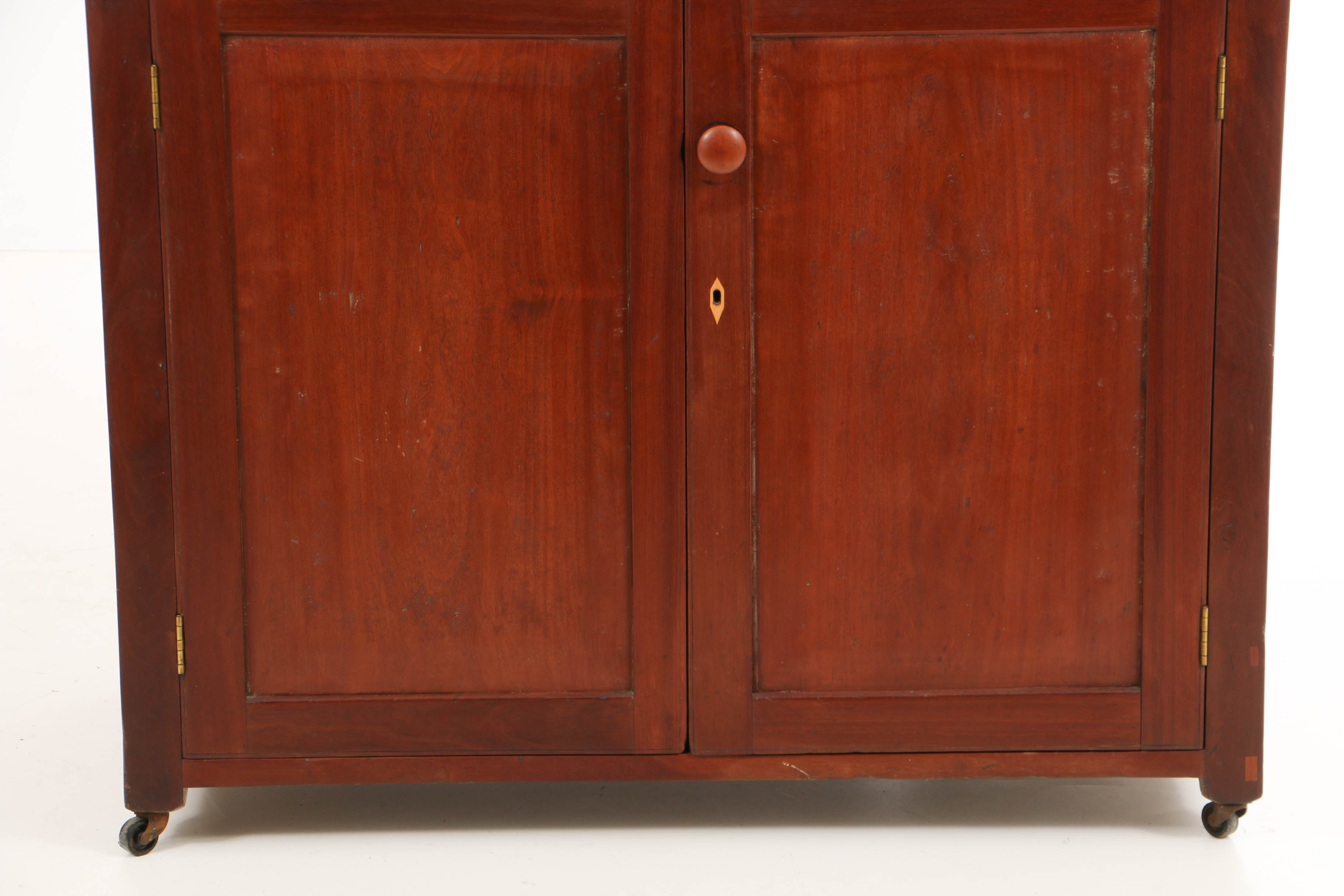 Antique Cherry Tennessee Two-Piece Jackson Press, Possibly Marshall County