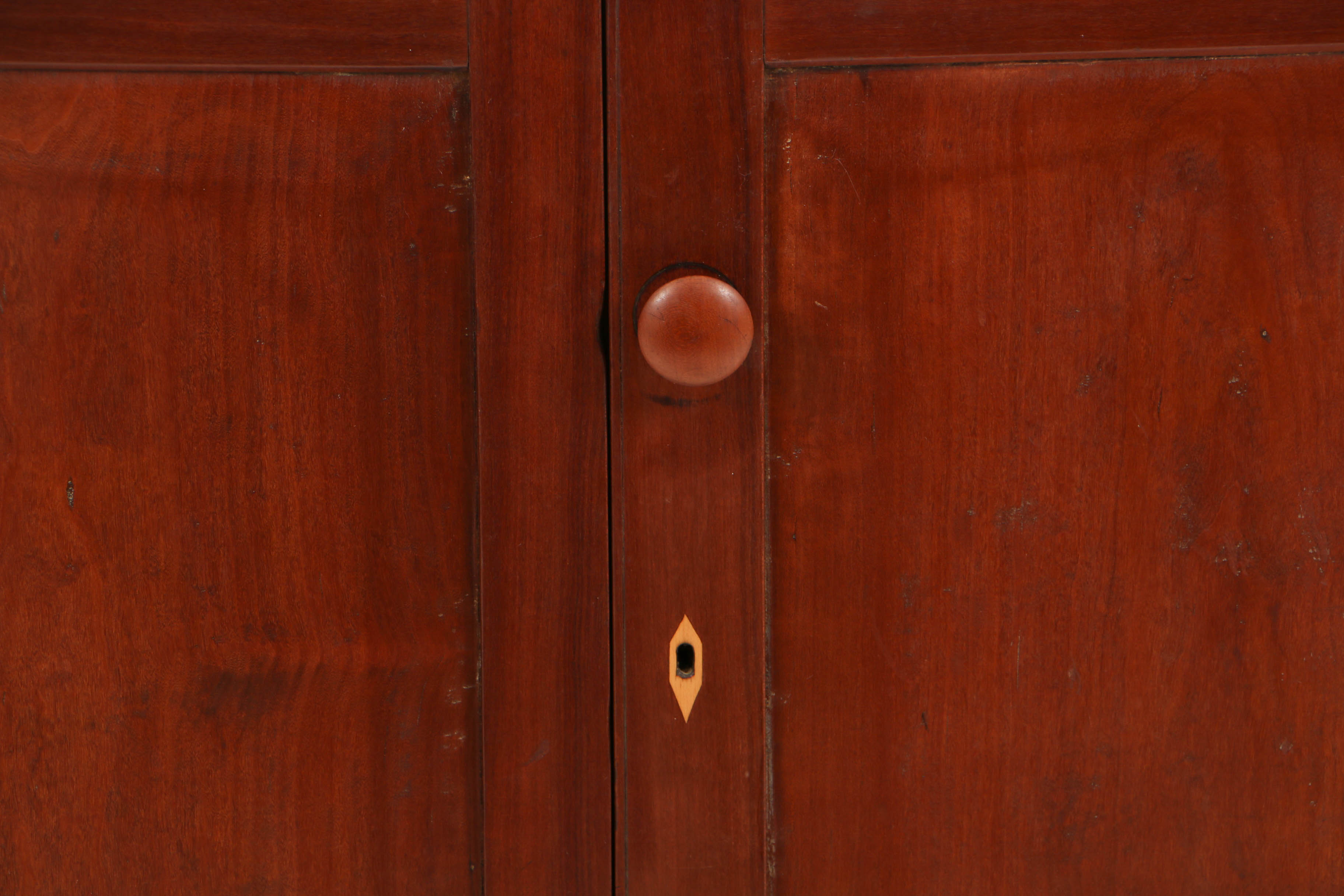 Antique Cherry Tennessee Two-Piece Jackson Press, Possibly Marshall County