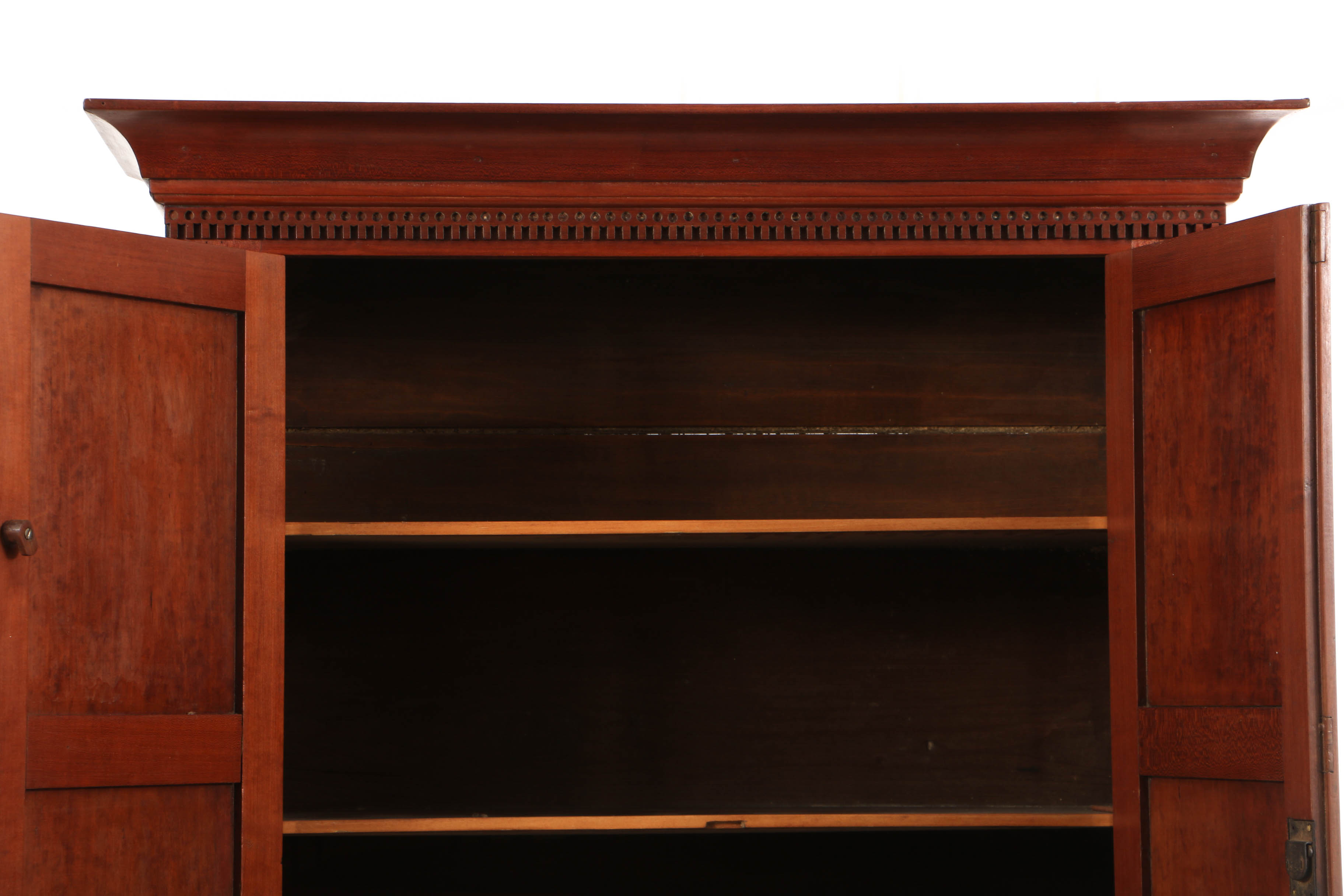 Antique Cherry Tennessee Two-Piece Jackson Press, Possibly Marshall County