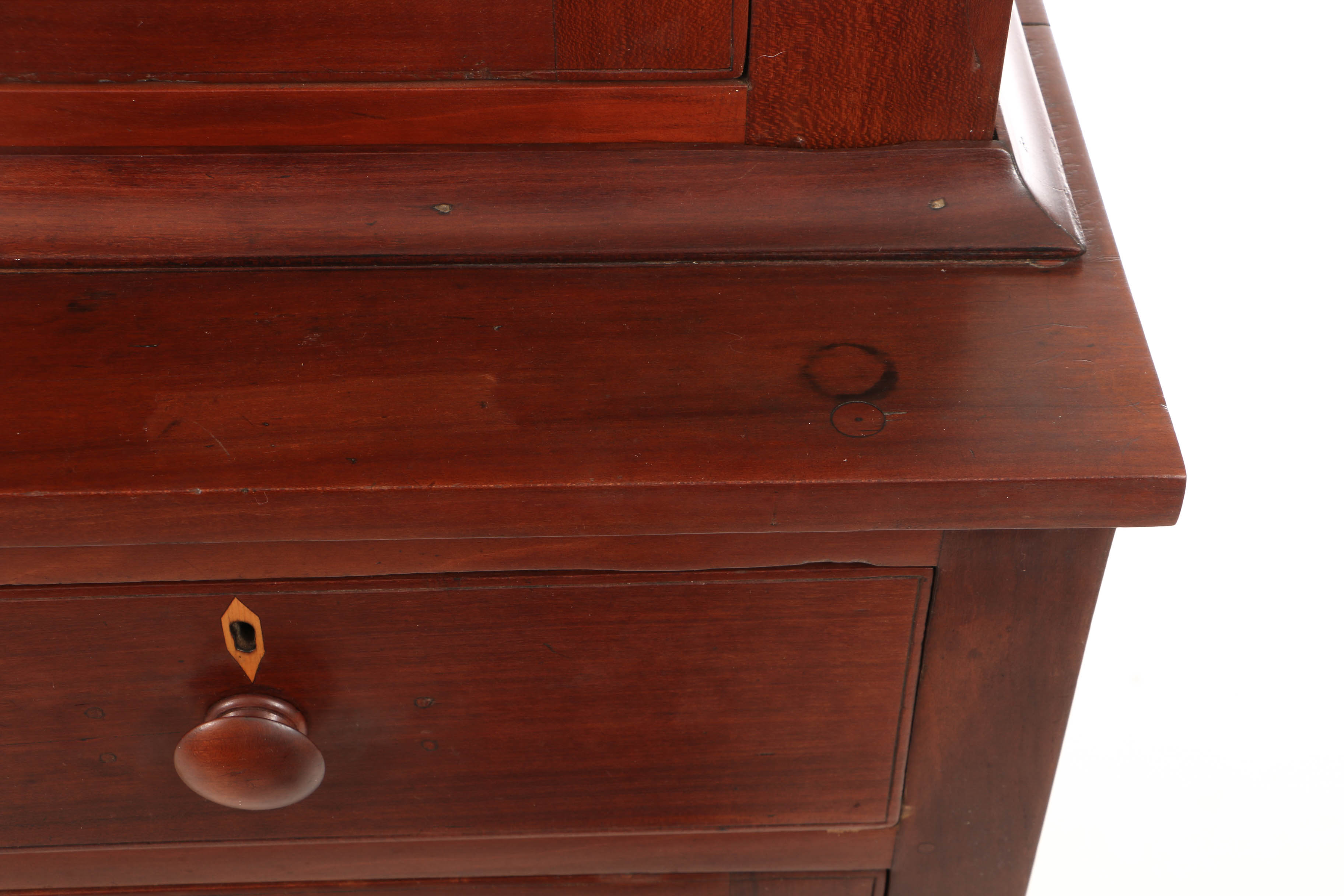 Antique Cherry Tennessee Two-Piece Jackson Press, Possibly Marshall County