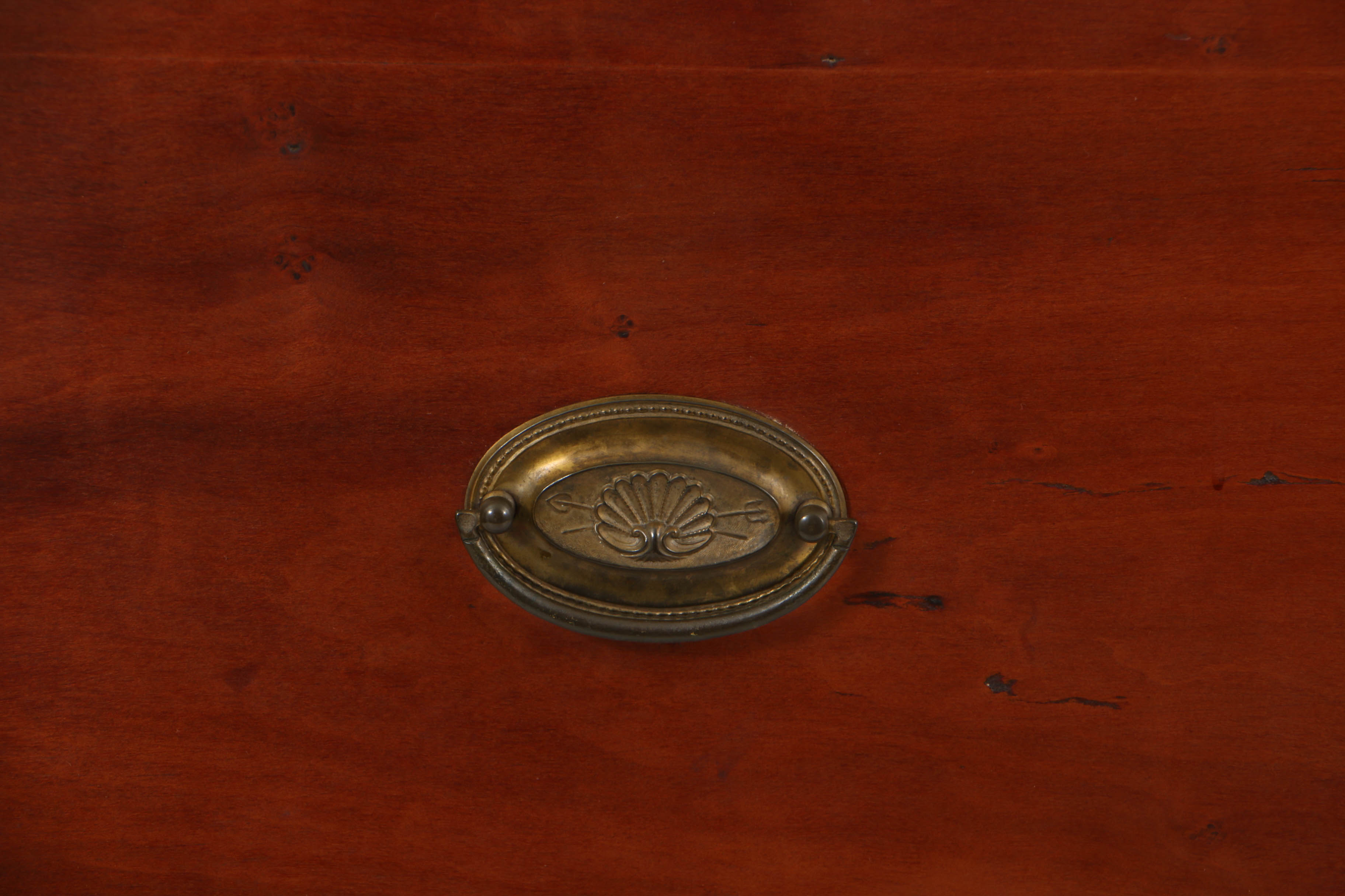 Antique Transitional Federal-to-Empire Cherry Butler's Chest of Drawers