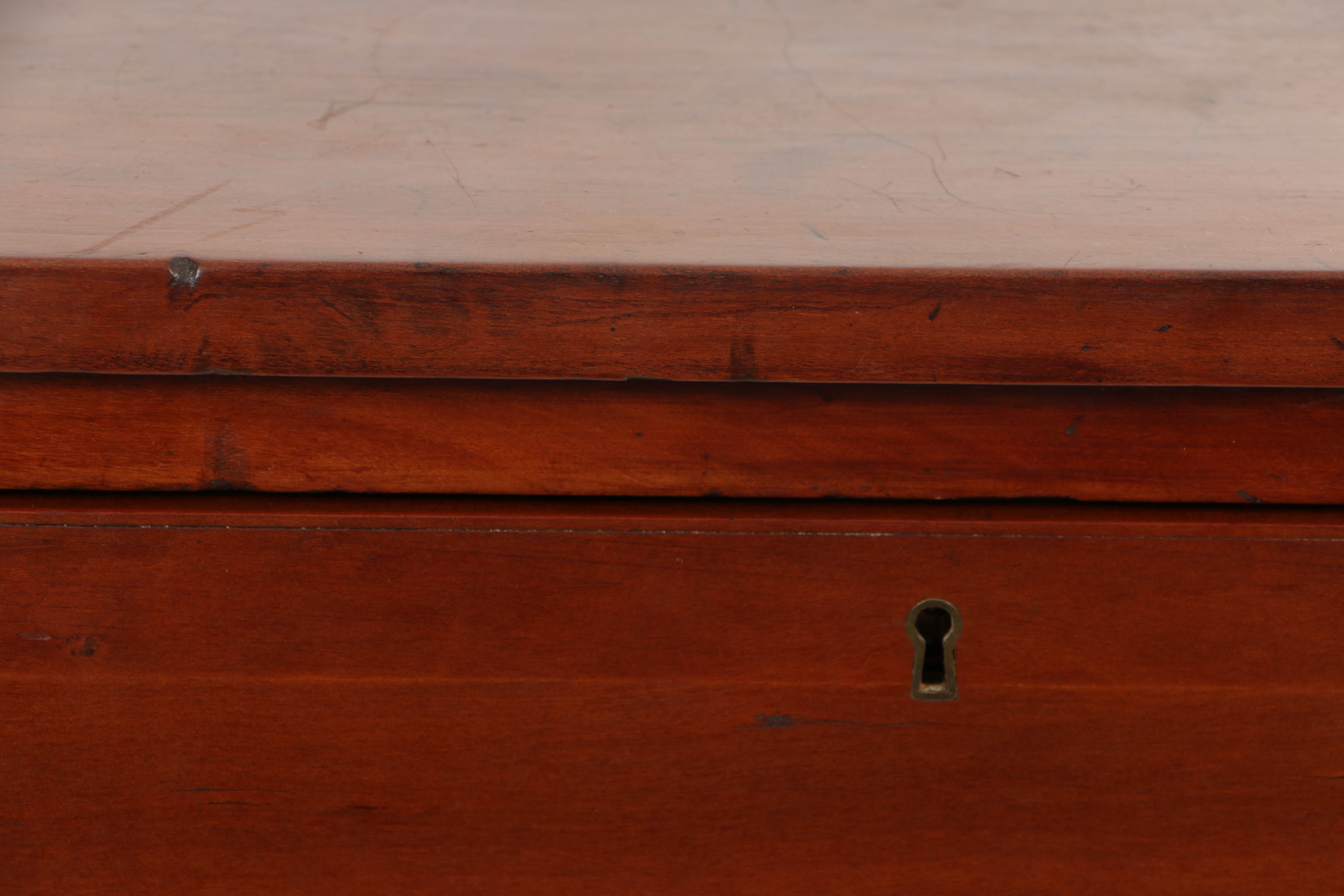 Antique Transitional Federal-to-Empire Cherry Butler's Chest of Drawers