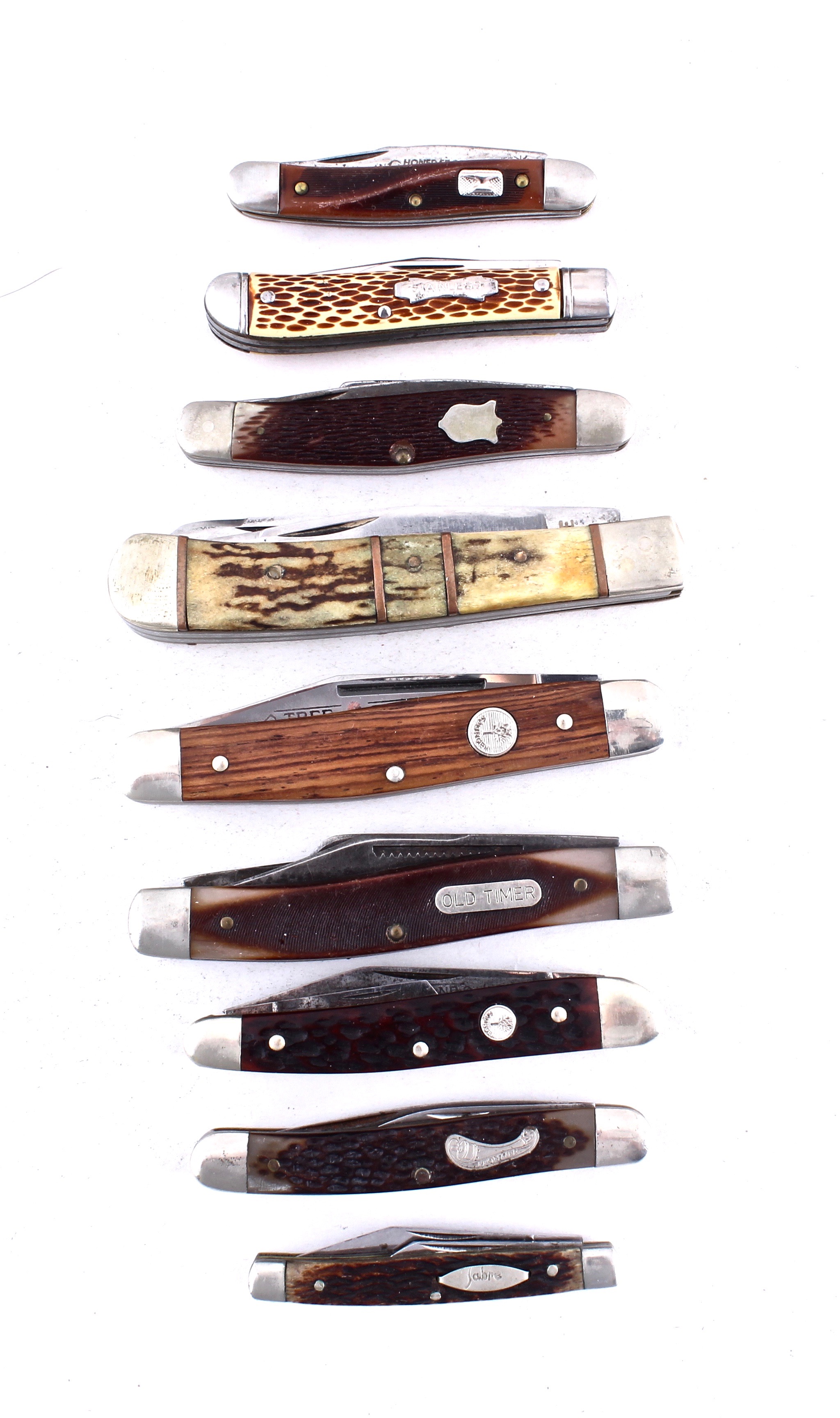 Large Collection of Vintage Pocket Knives Including Case