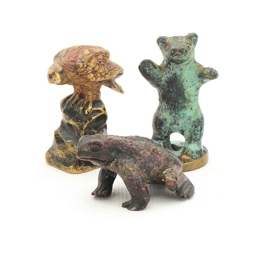 Miniature Metal Animal Figurines