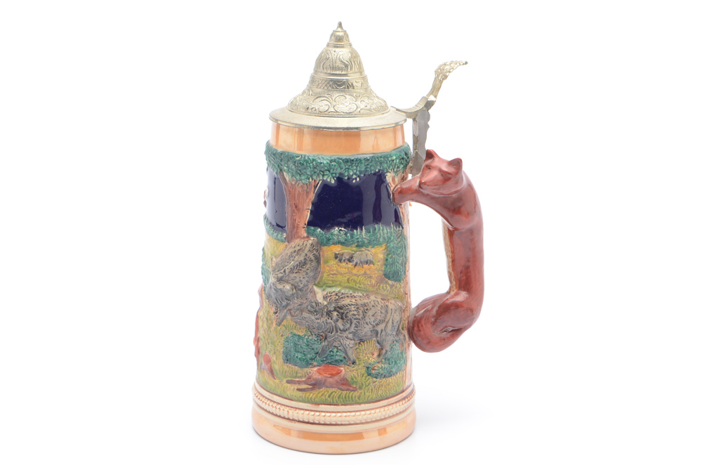 German Beer Steins and Music Box Stein