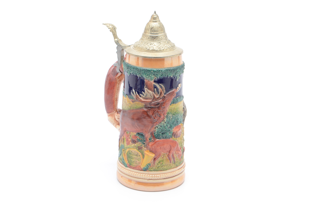 German Beer Steins and Music Box Stein