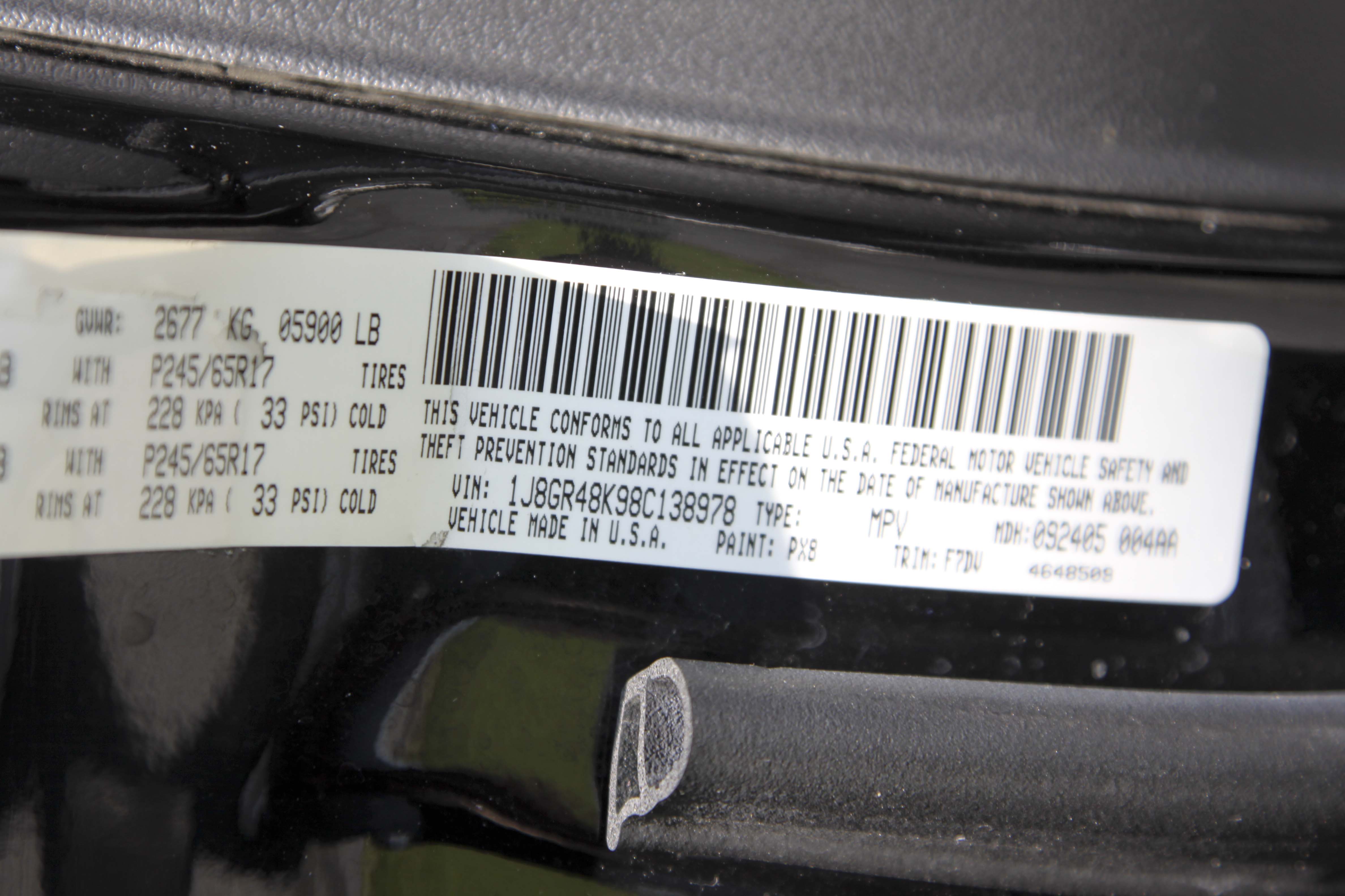 2008 Jeep Grand Cherokee 4 X 4 Laredo SUV