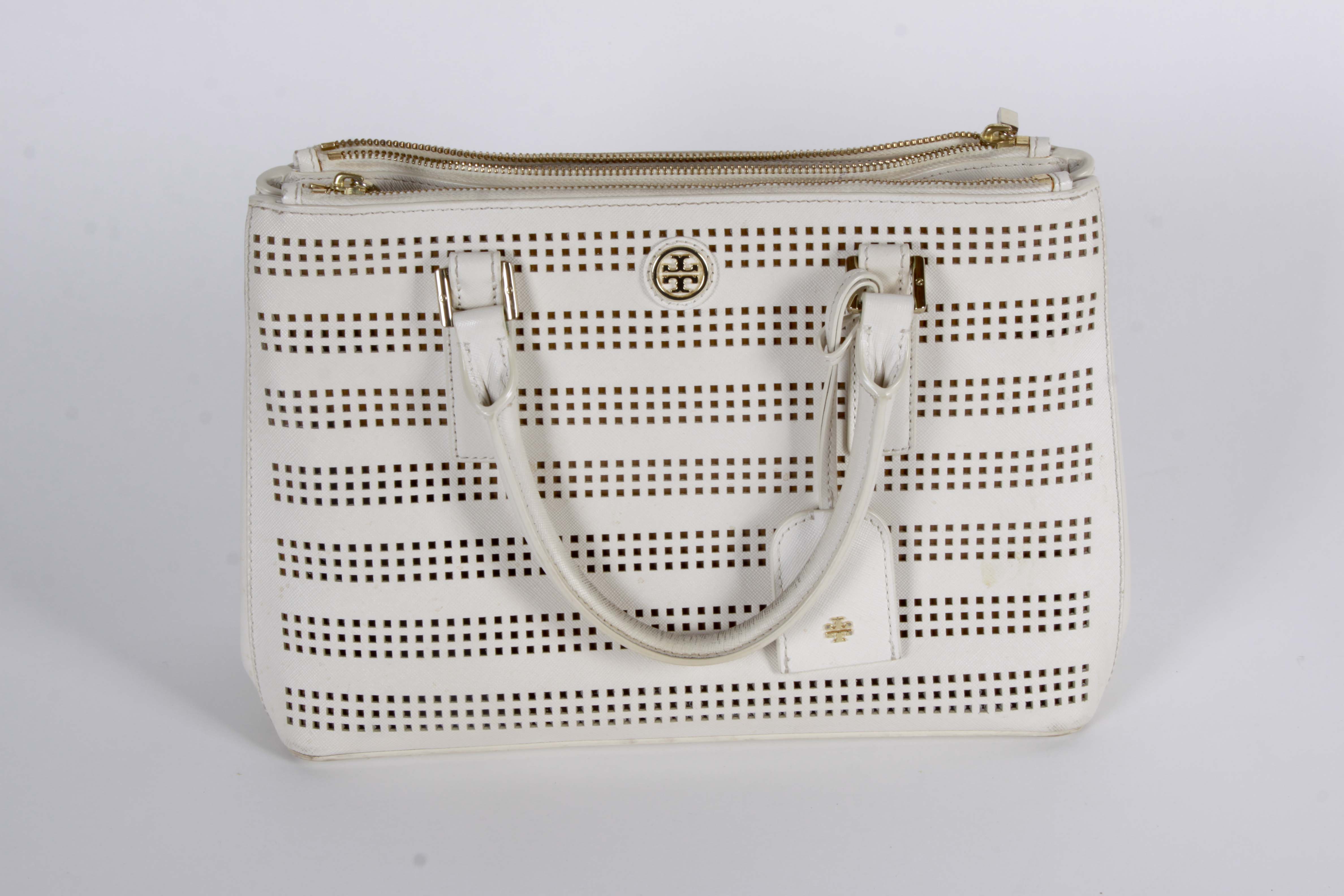 Pairing of Leather Handbags including Tory Burch Handbags
