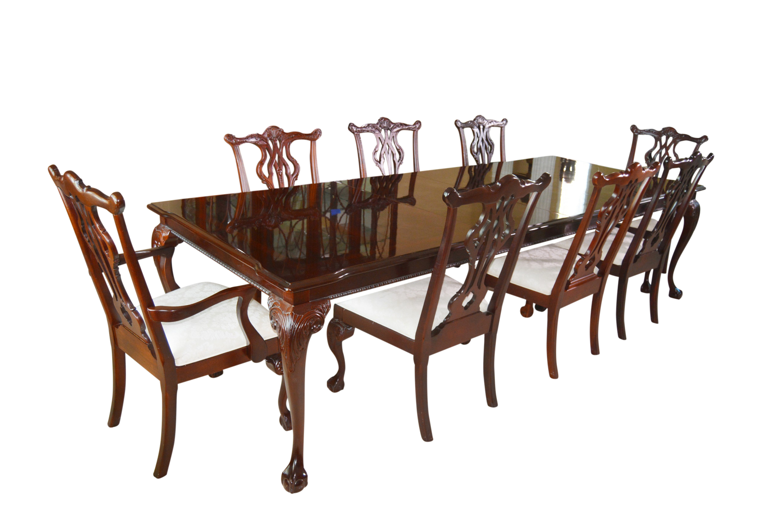 Thomasville Chippendale Style Dining Room Table and Chairs EBTH