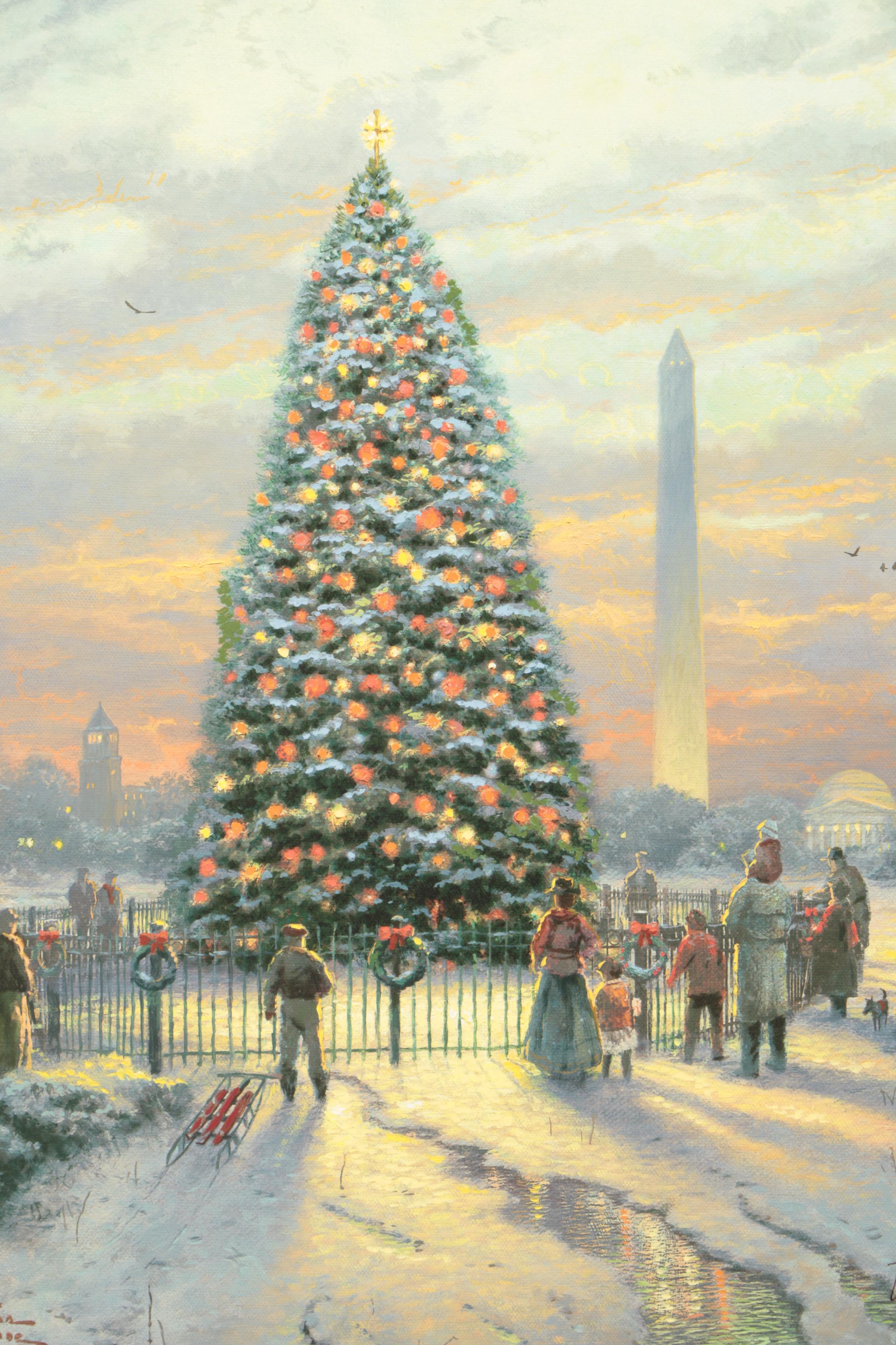 Thomas Kinkade Embellished Giclee "Symbols of Freedom"