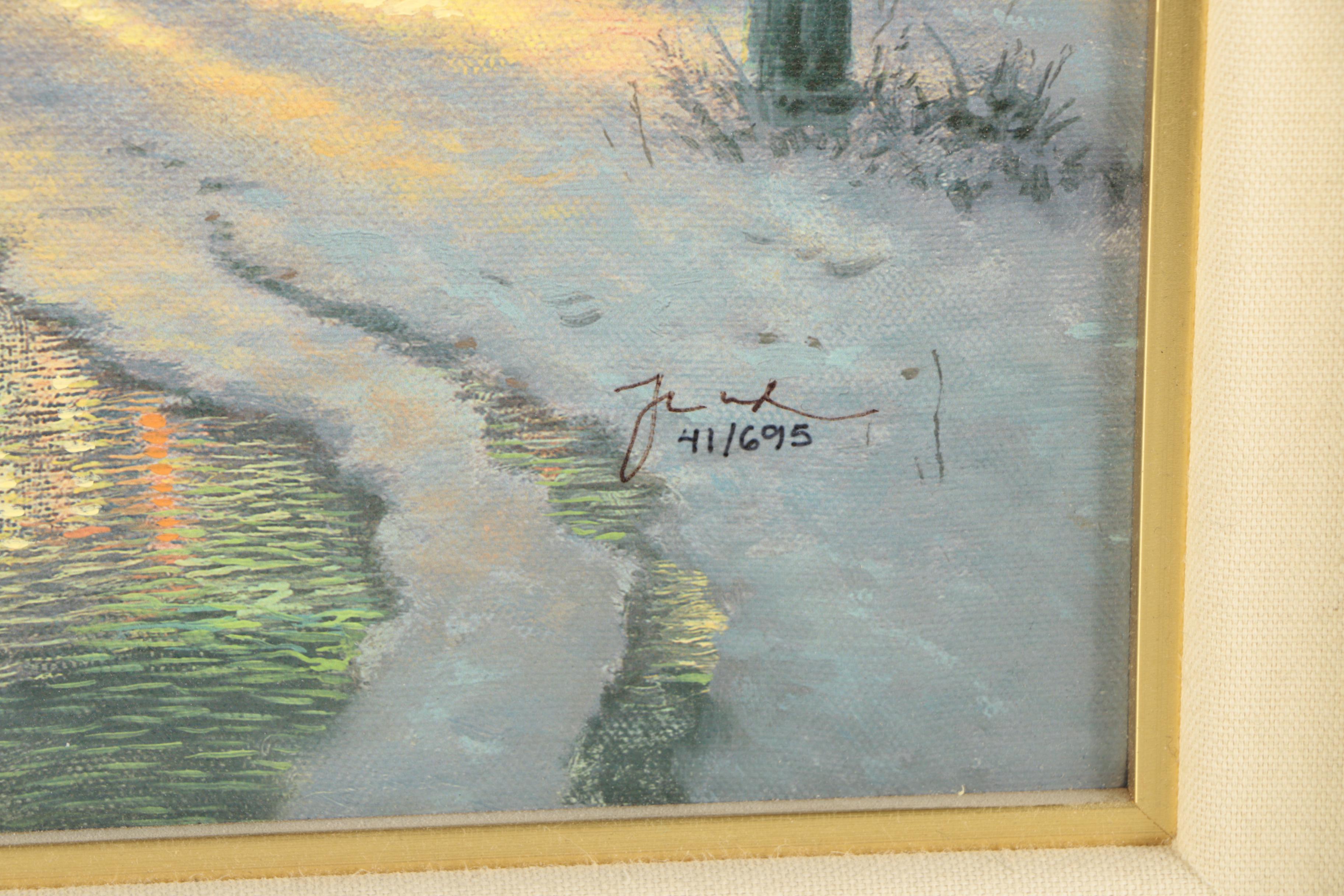 Thomas Kinkade Embellished Giclee "Symbols of Freedom"