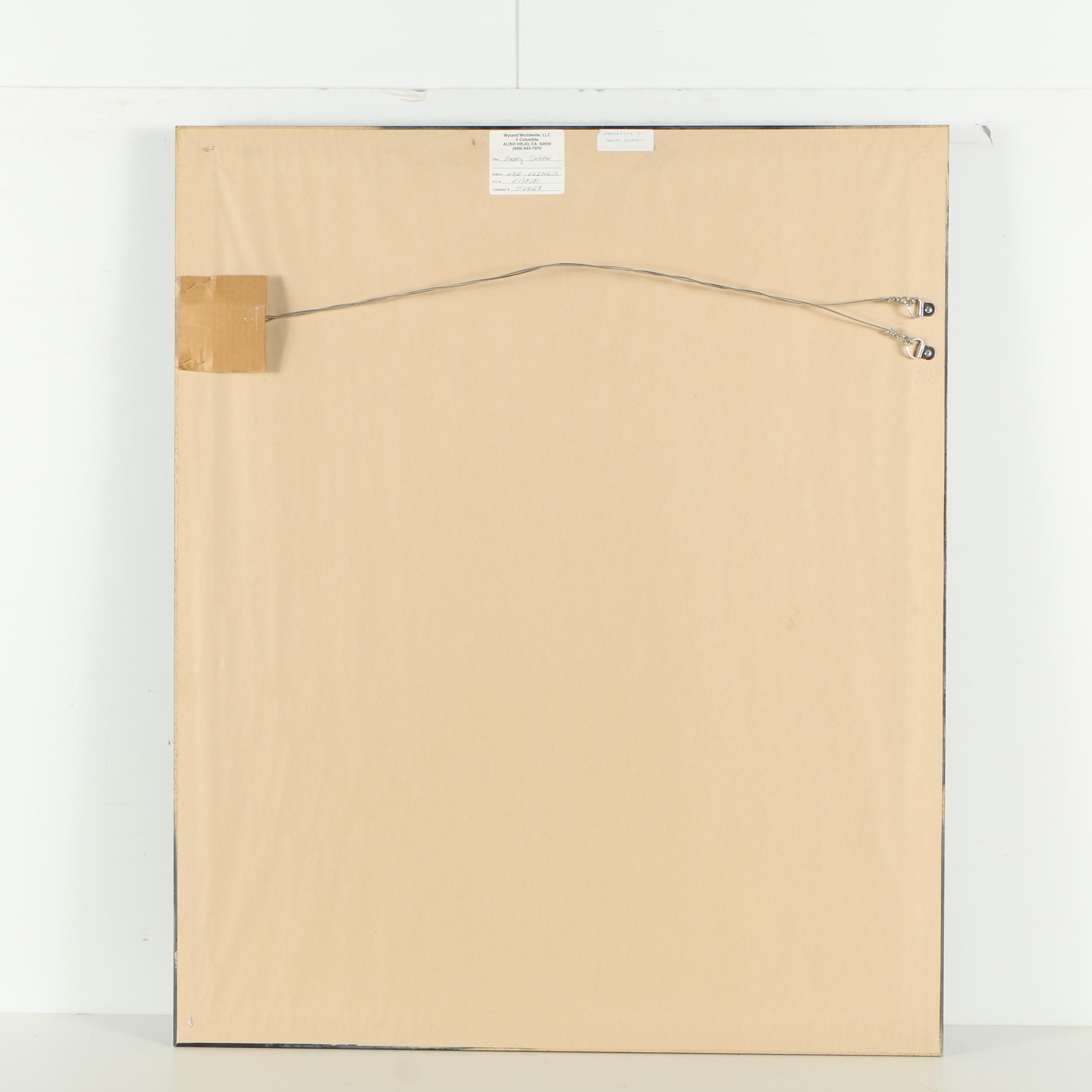 Robert Wyland Ink Drawing "Happy Dolphin"