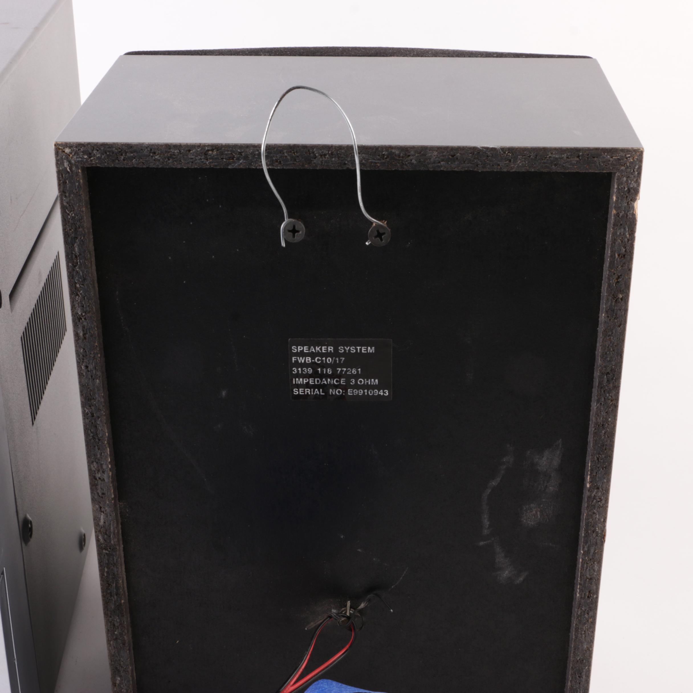 Philips 3-Disc CD Changer and One Speaker