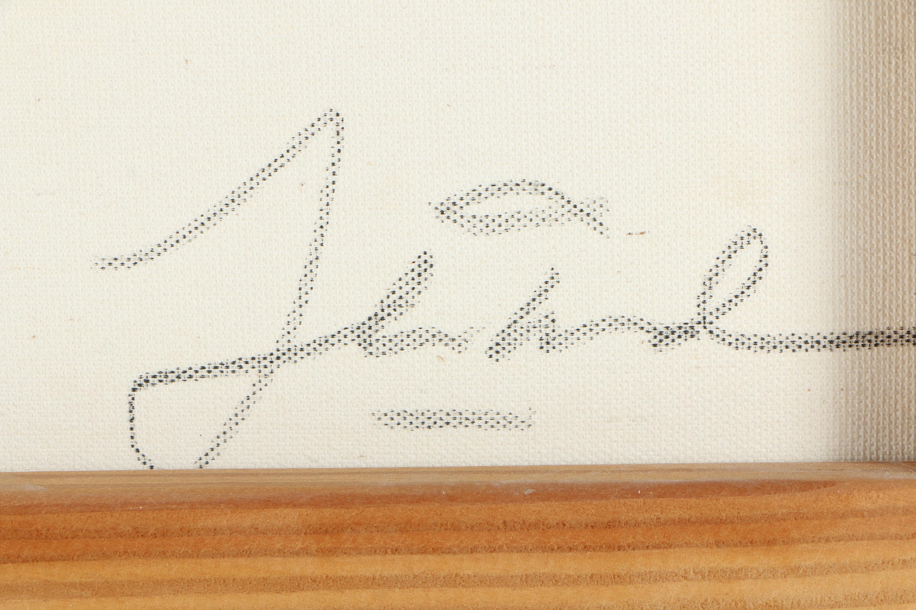 Thomas Kinkade-Attributed Graphite Sketch on Canvas