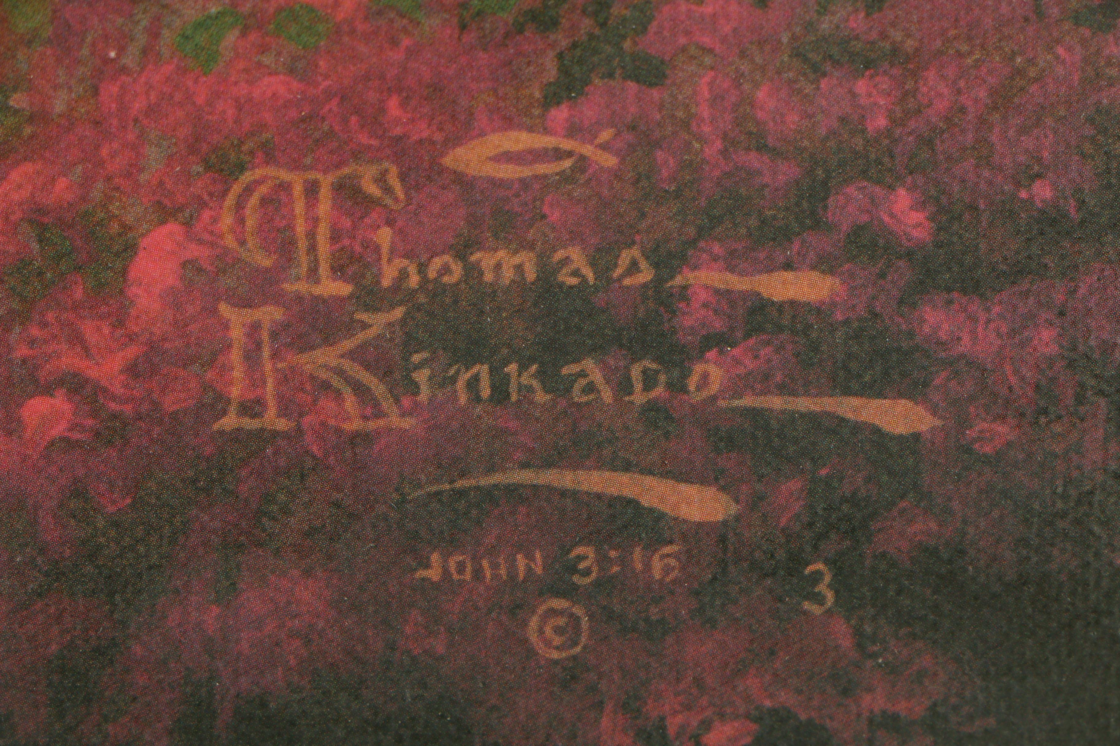Thomas Kinkade-Attributed Graphite Sketch on Canvas