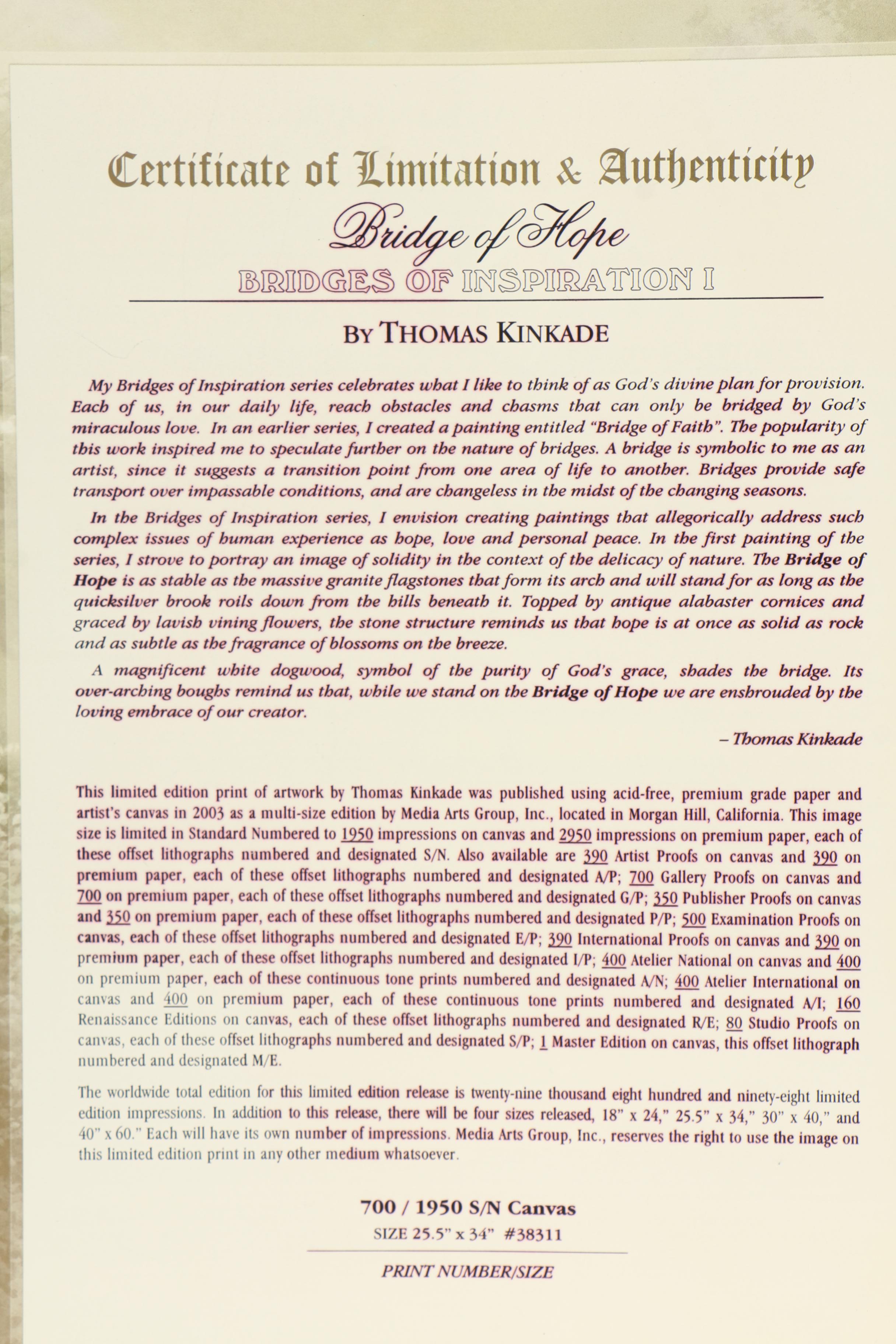 Thomas Kinkade-Attributed Graphite Sketch on Canvas