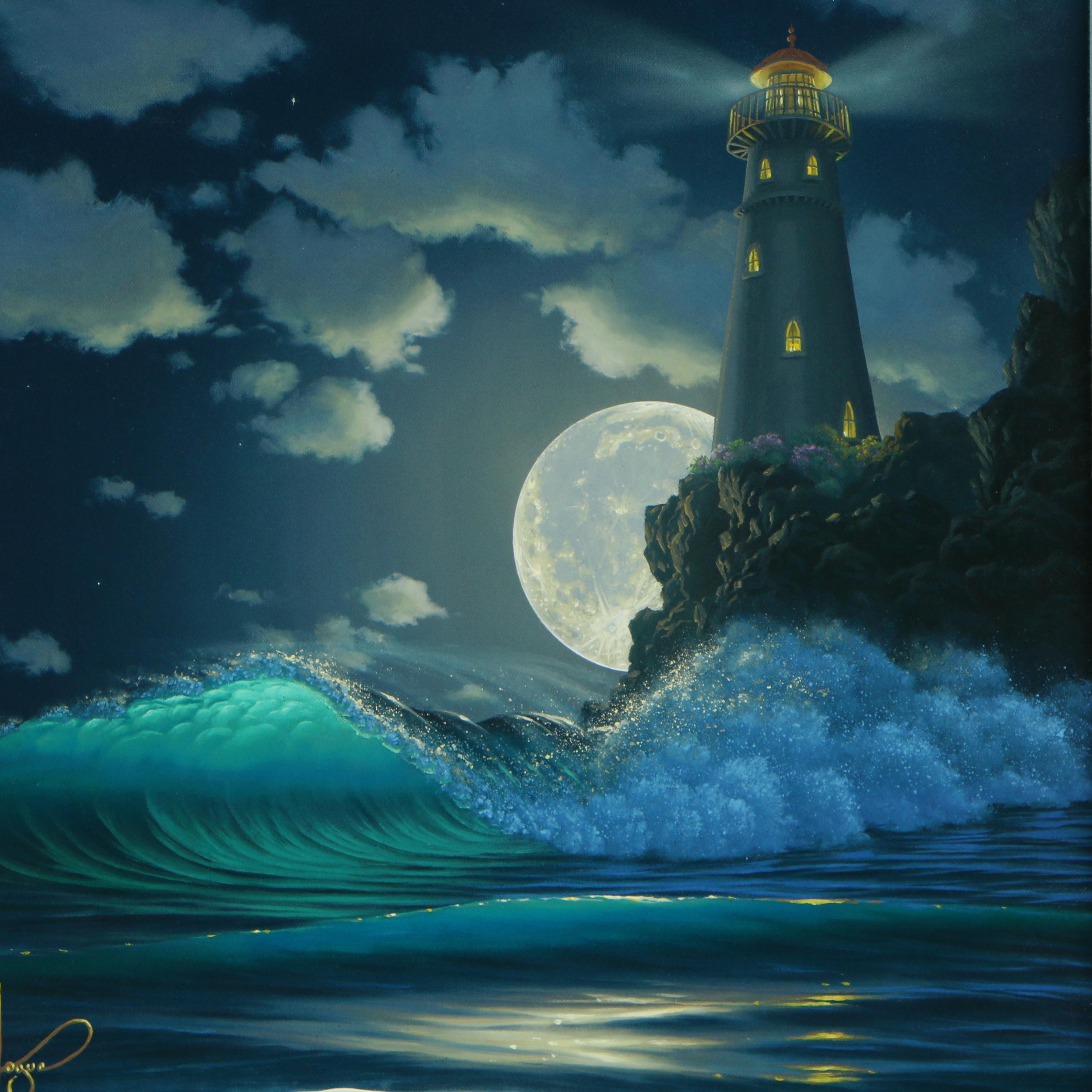 Wyland and Hogue Giclee "Guiding Light"