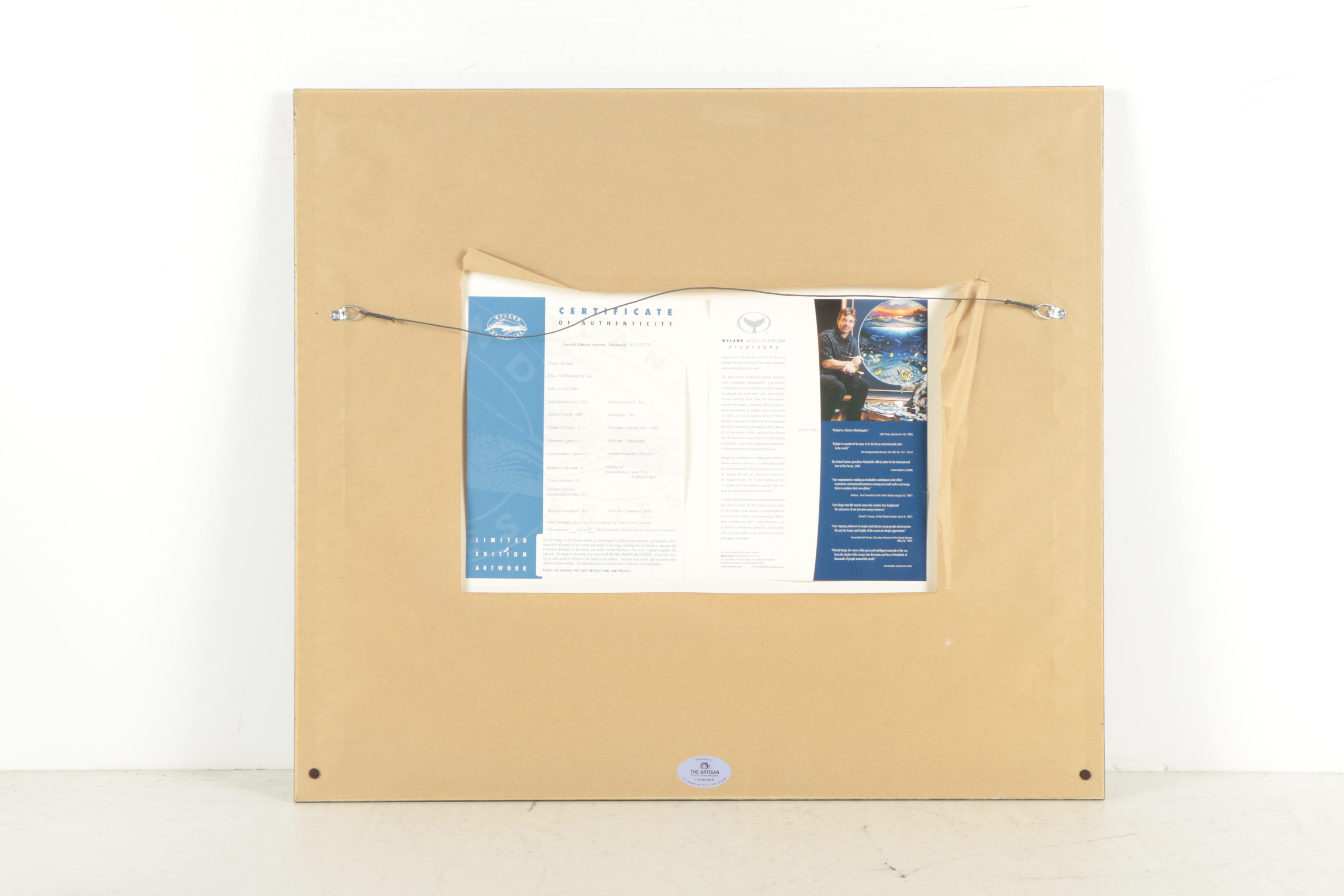 Wyland Limited Edition Offset Lithograph "Celebrating the Sea"