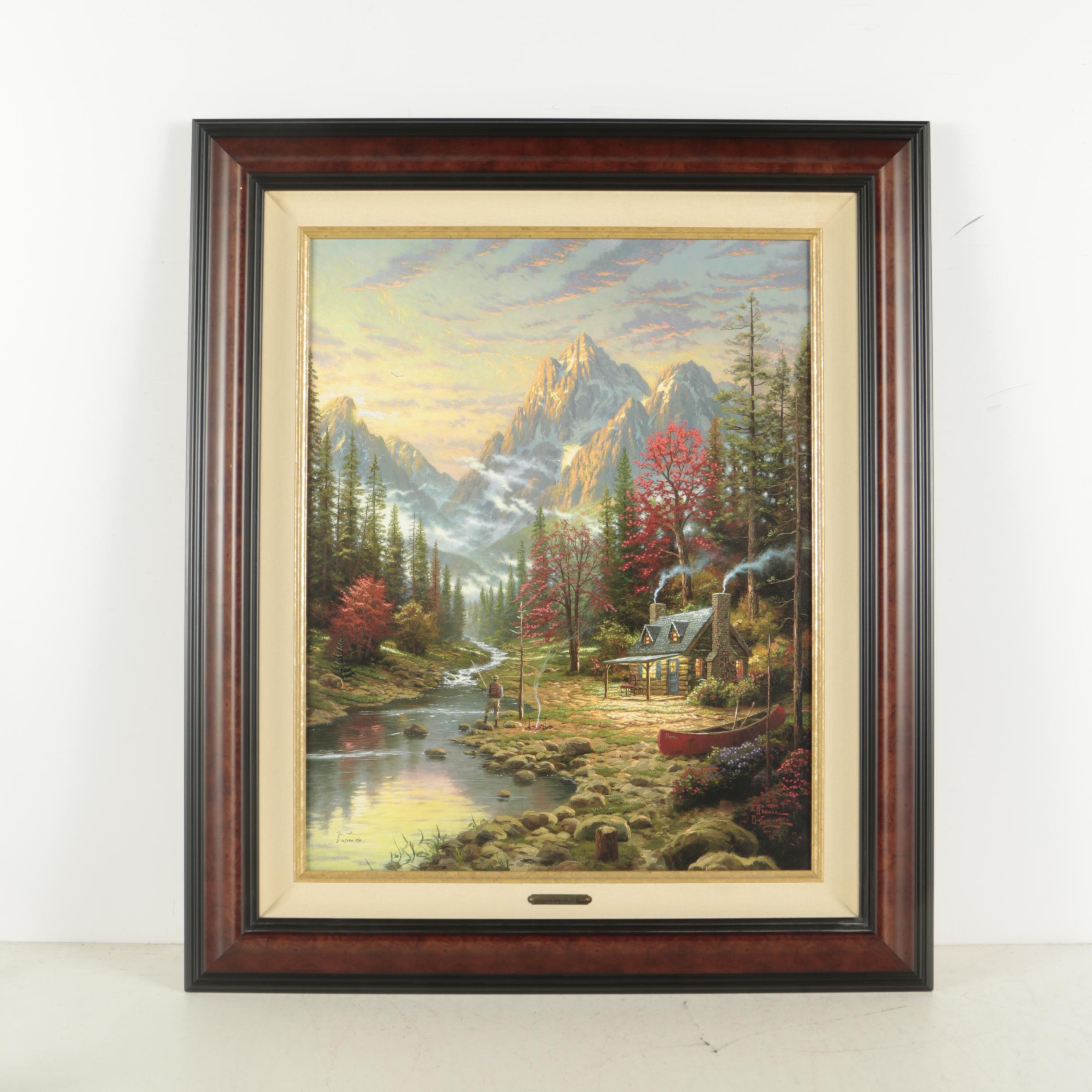 Thomas Kinkade Embellished Giclee "The Good Life"