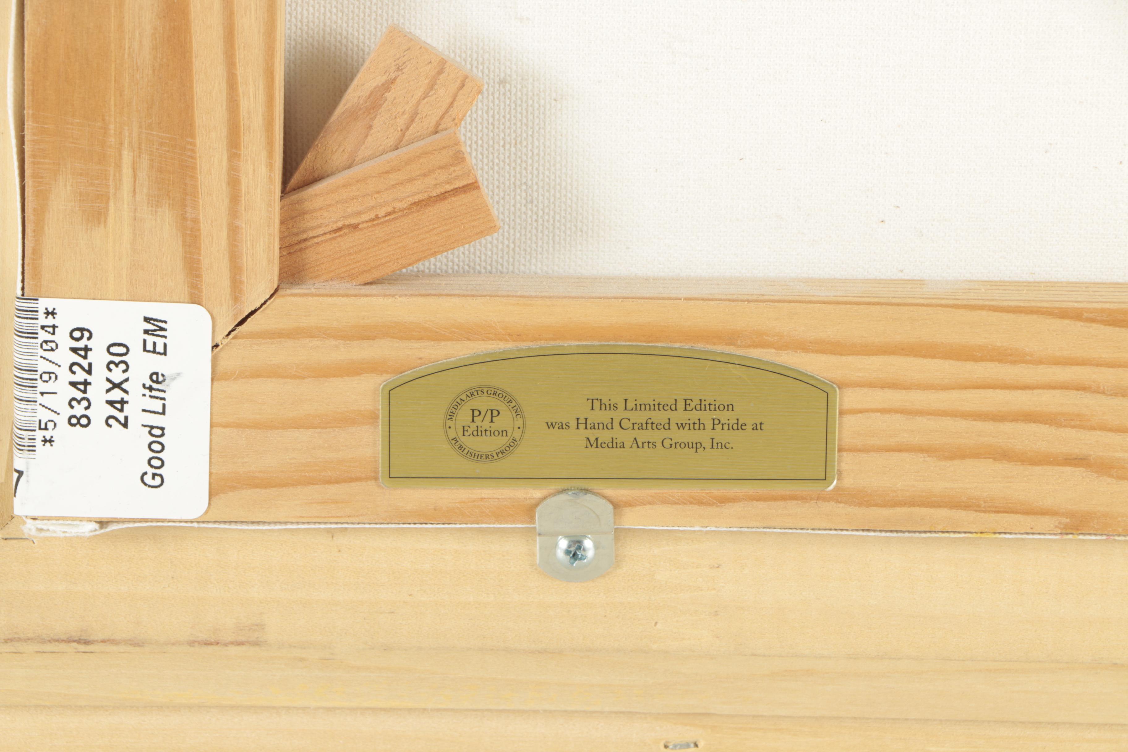 Thomas Kinkade Embellished Giclee "The Good Life"