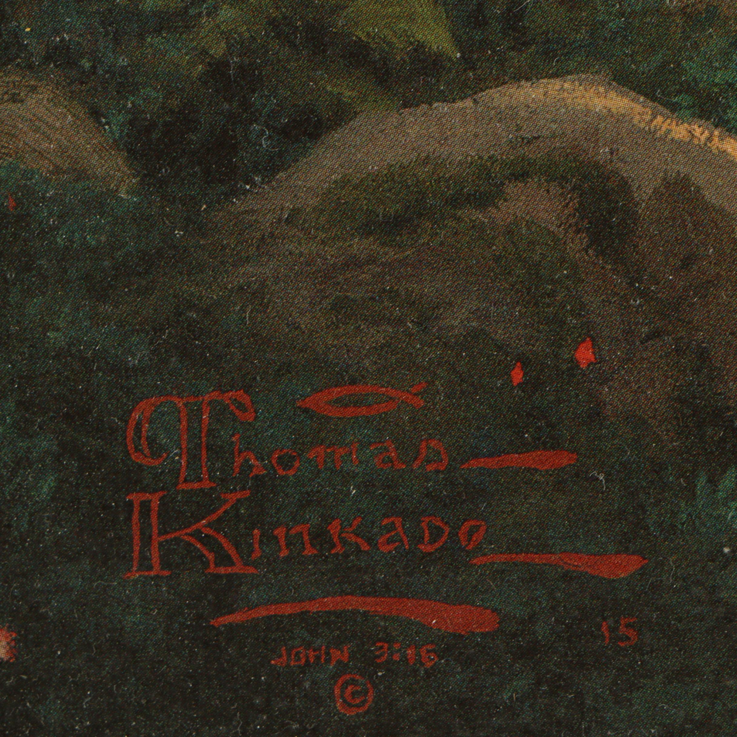 Thomas Kinkade Limited Edition Offset Lithograph "A Peaceful Retreat"