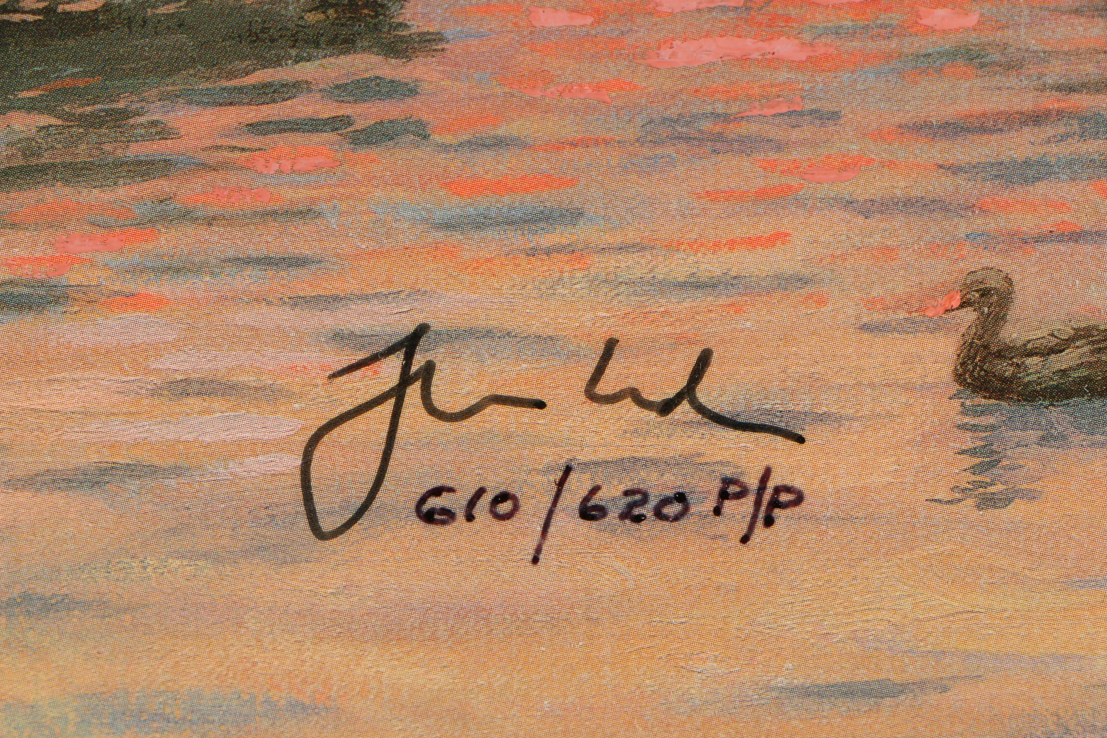 Thomas Kinkade Limited Edition Offset Lithograph "A Peaceful Retreat"