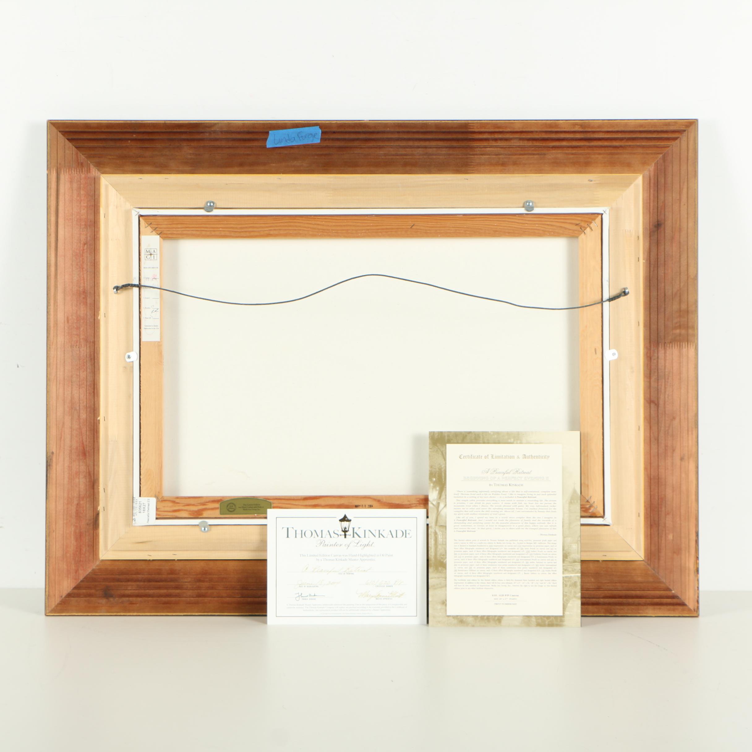 Thomas Kinkade Limited Edition Offset Lithograph "A Peaceful Retreat"