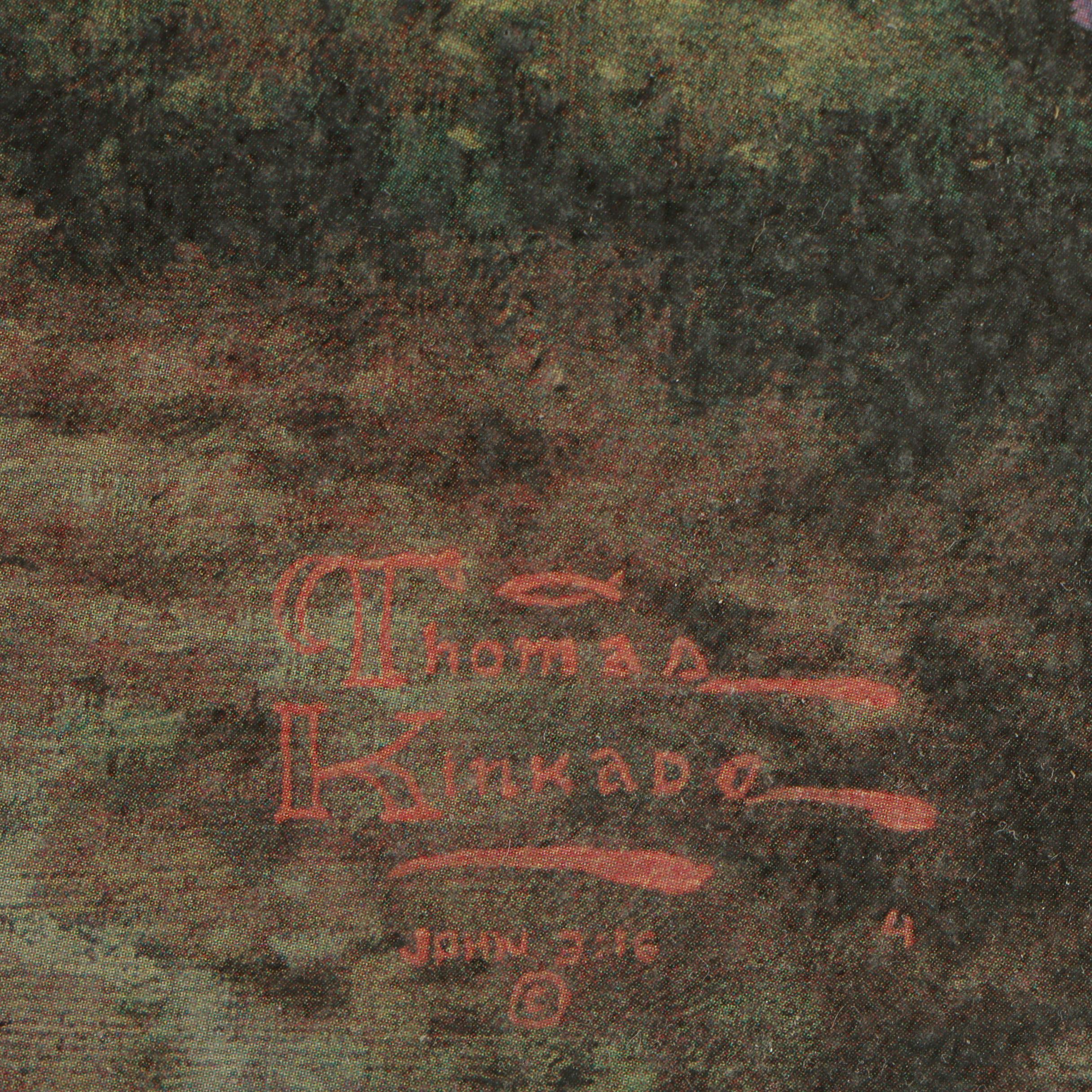 Thomas Kinkade Limited Edition Offset Lithograph "Evening Majesty"