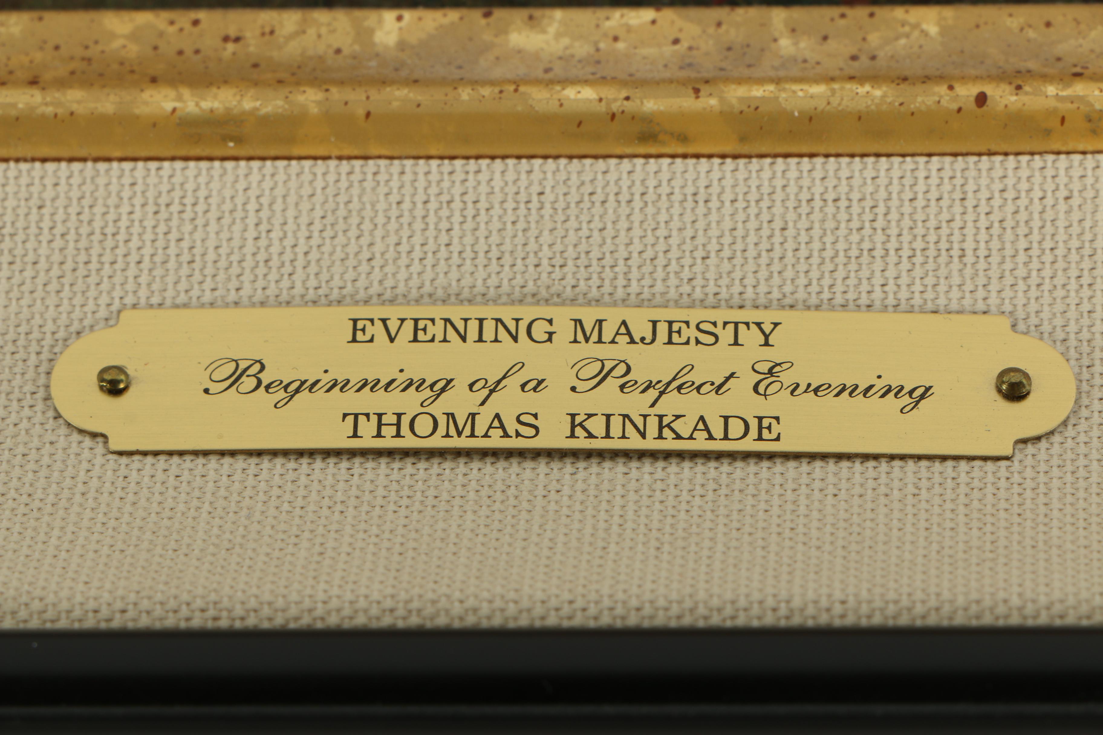 Thomas Kinkade Limited Edition Offset Lithograph "Evening Majesty"