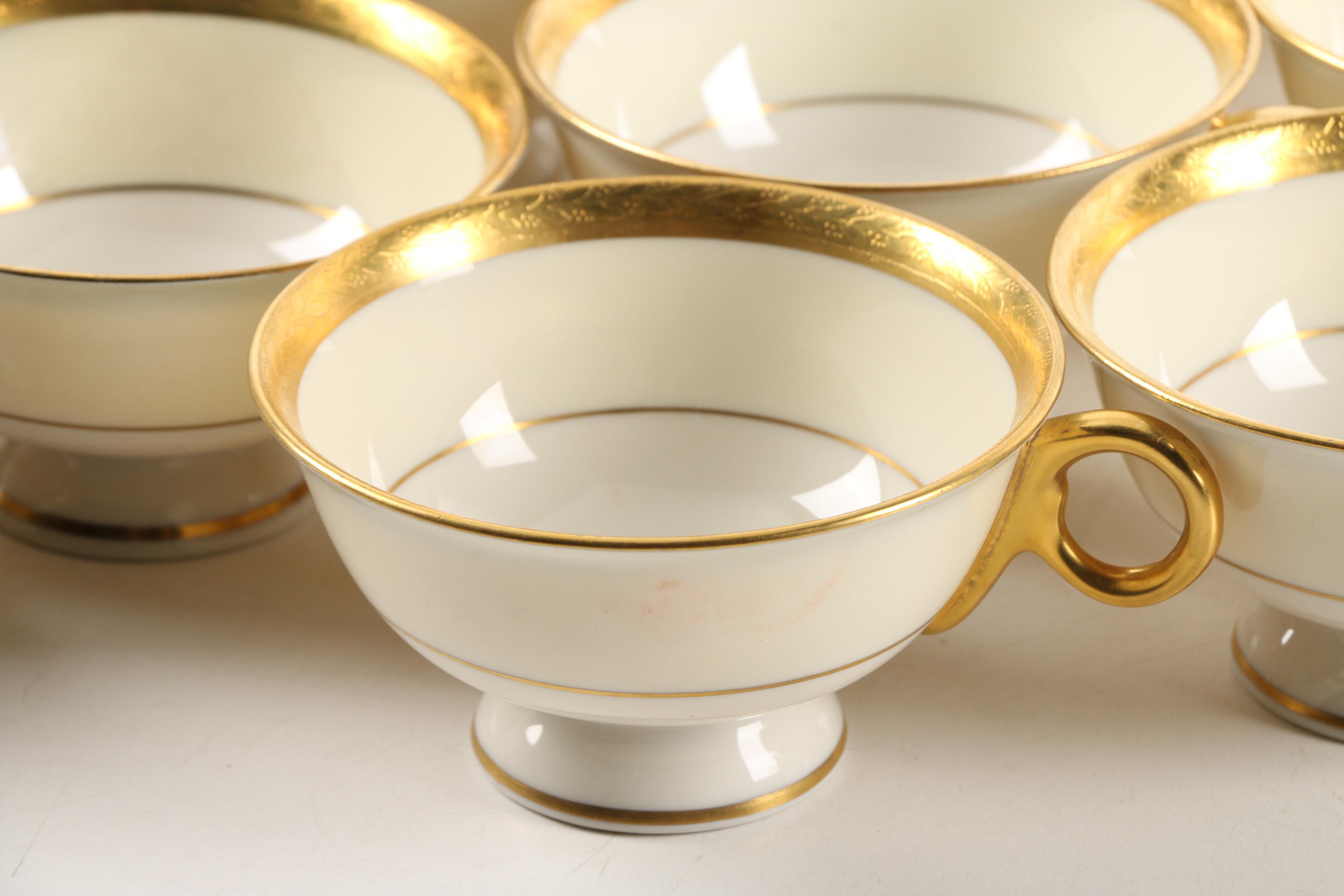 Vintage Haviland "Madison" Porcelain Teacup and Saucers