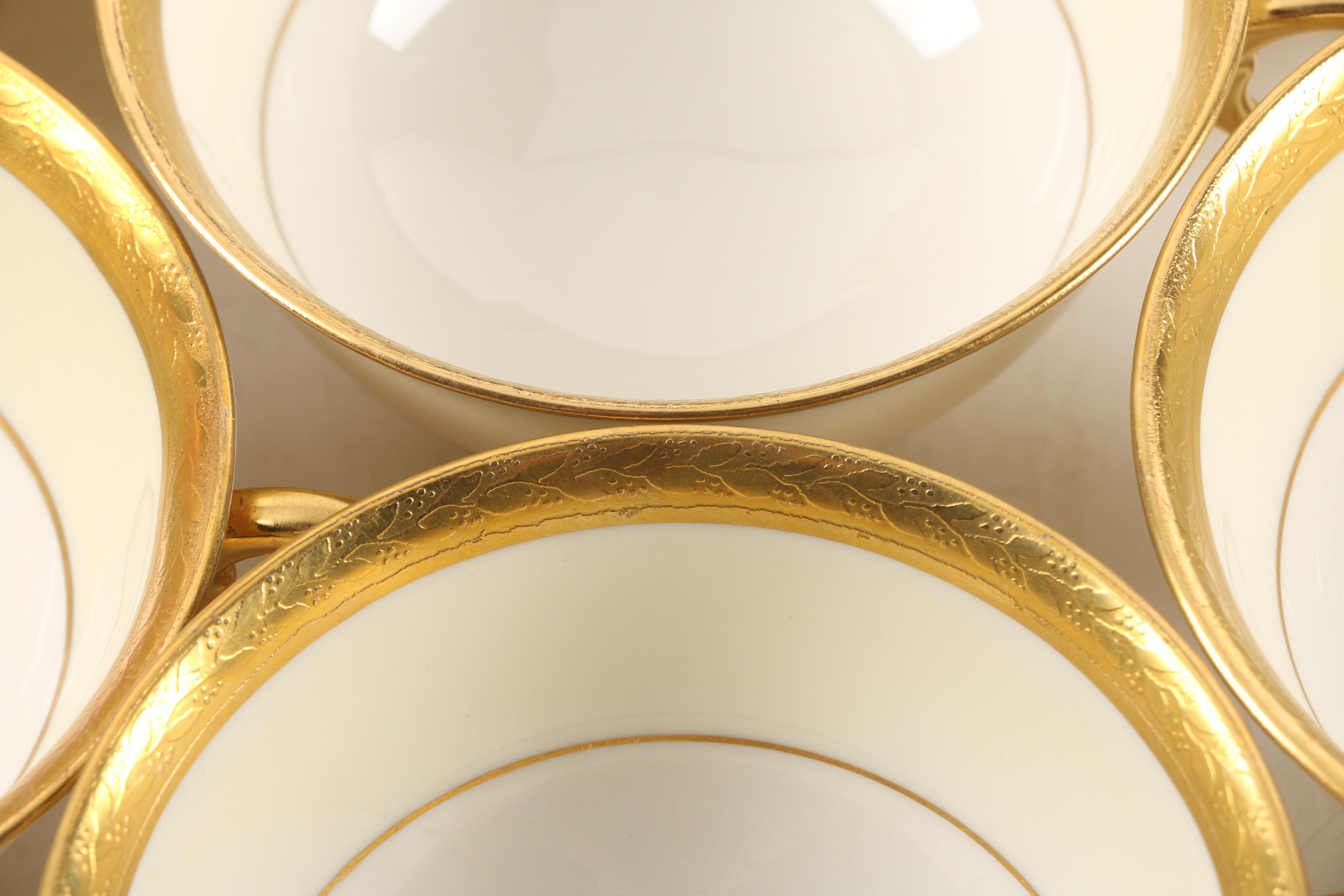 Vintage Haviland "Madison" Porcelain Teacup and Saucers