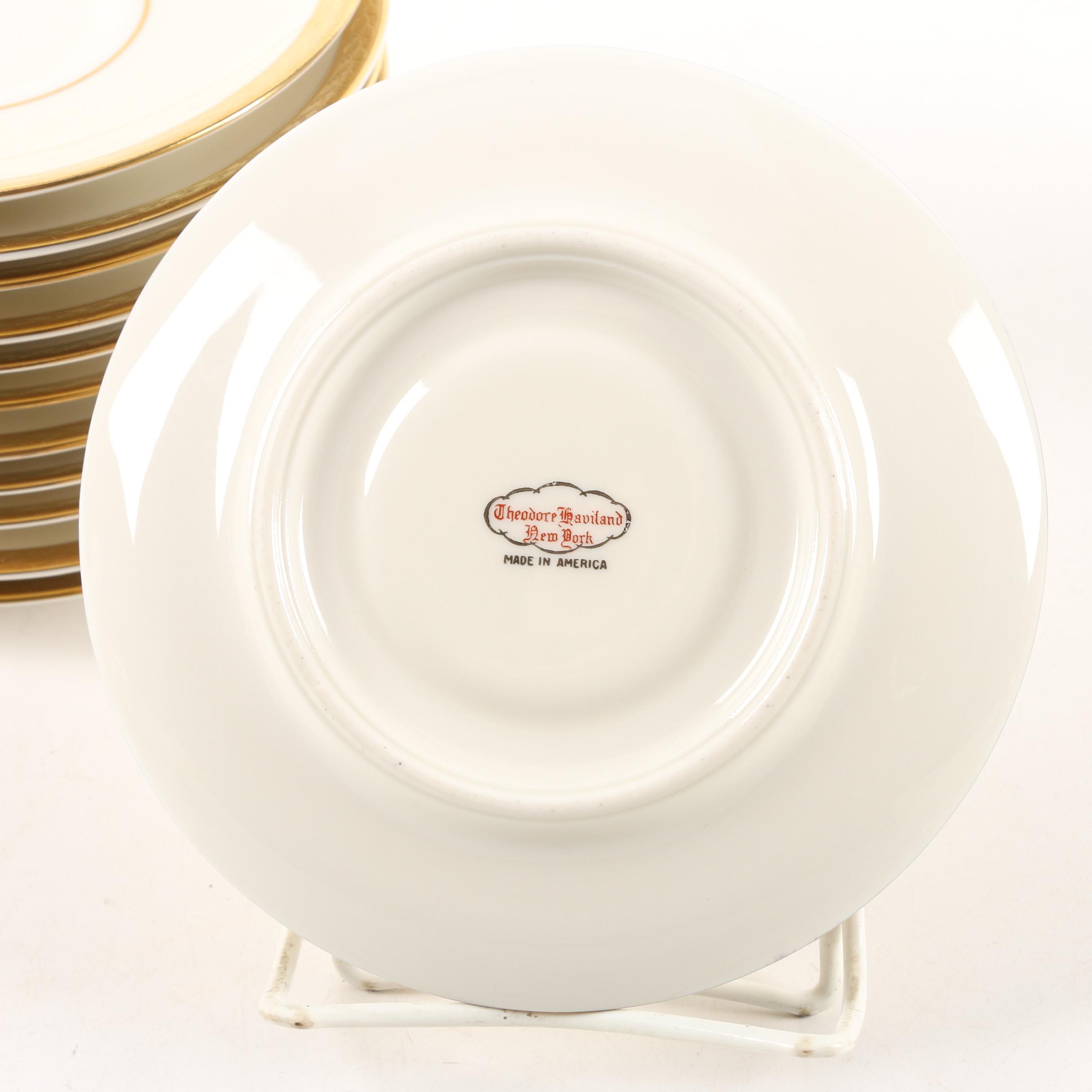 Vintage Haviland "Madison" Porcelain Teacup and Saucers