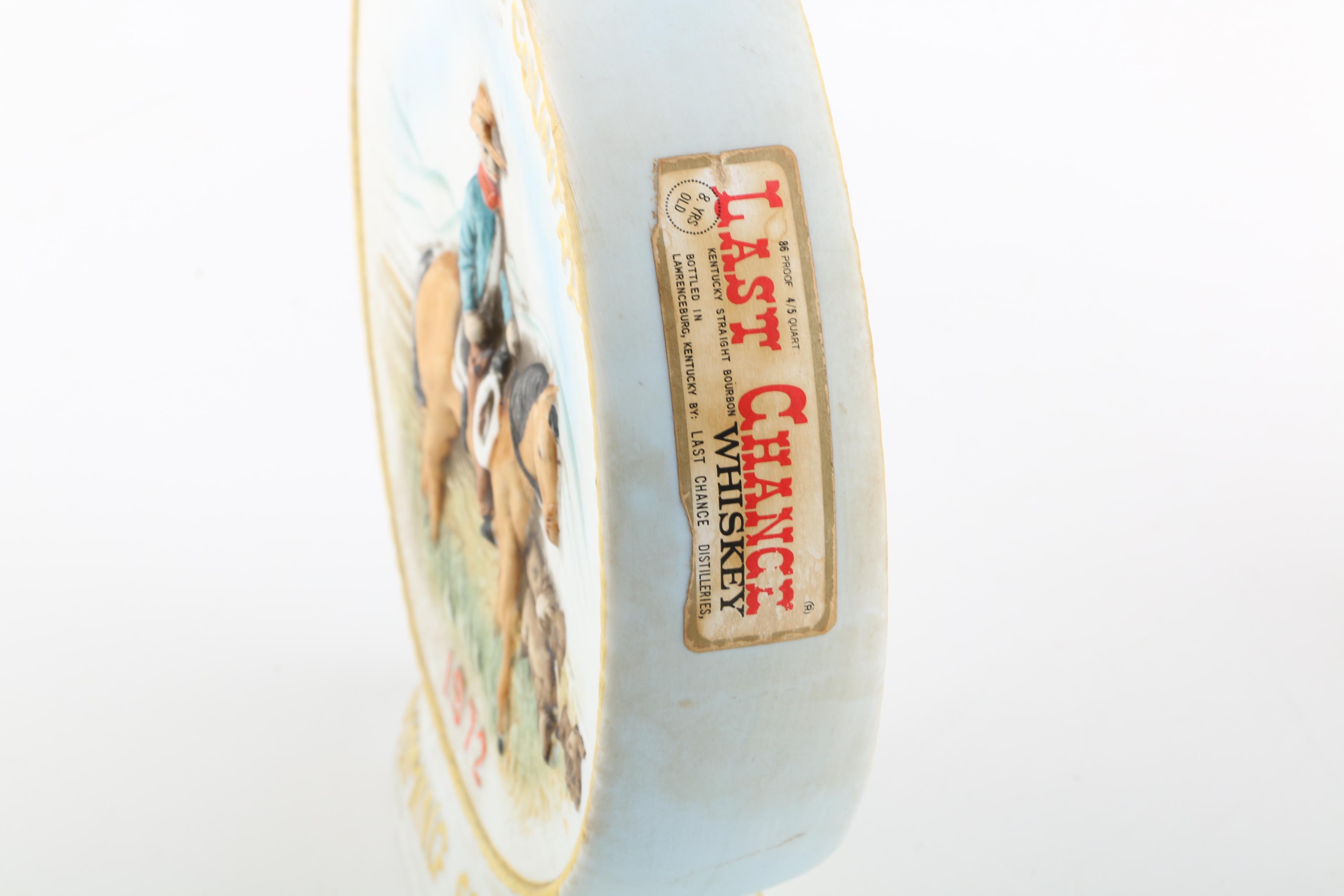 Last Chance and Jim Beam Bourbon Decanters