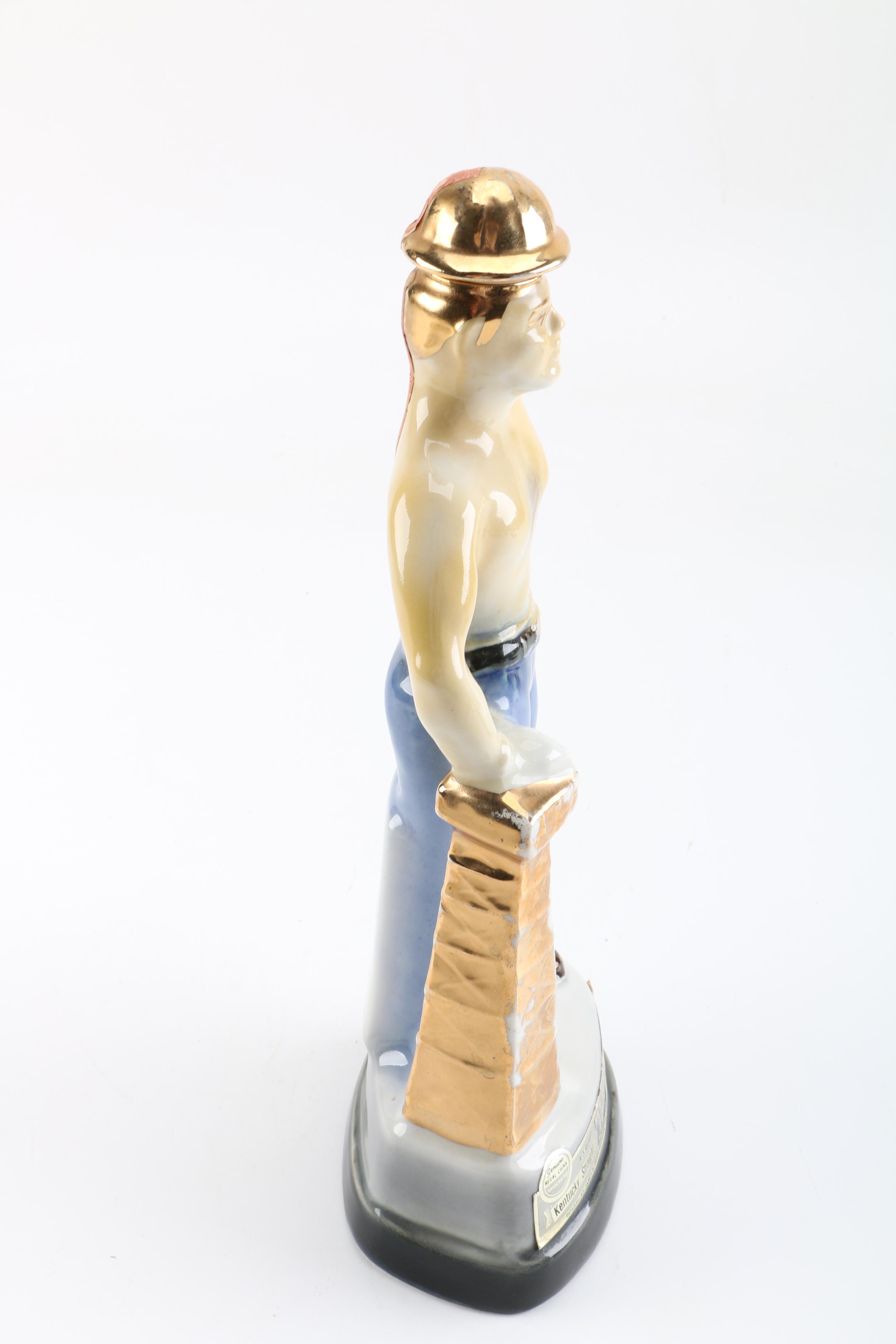 Last Chance and Jim Beam Bourbon Decanters