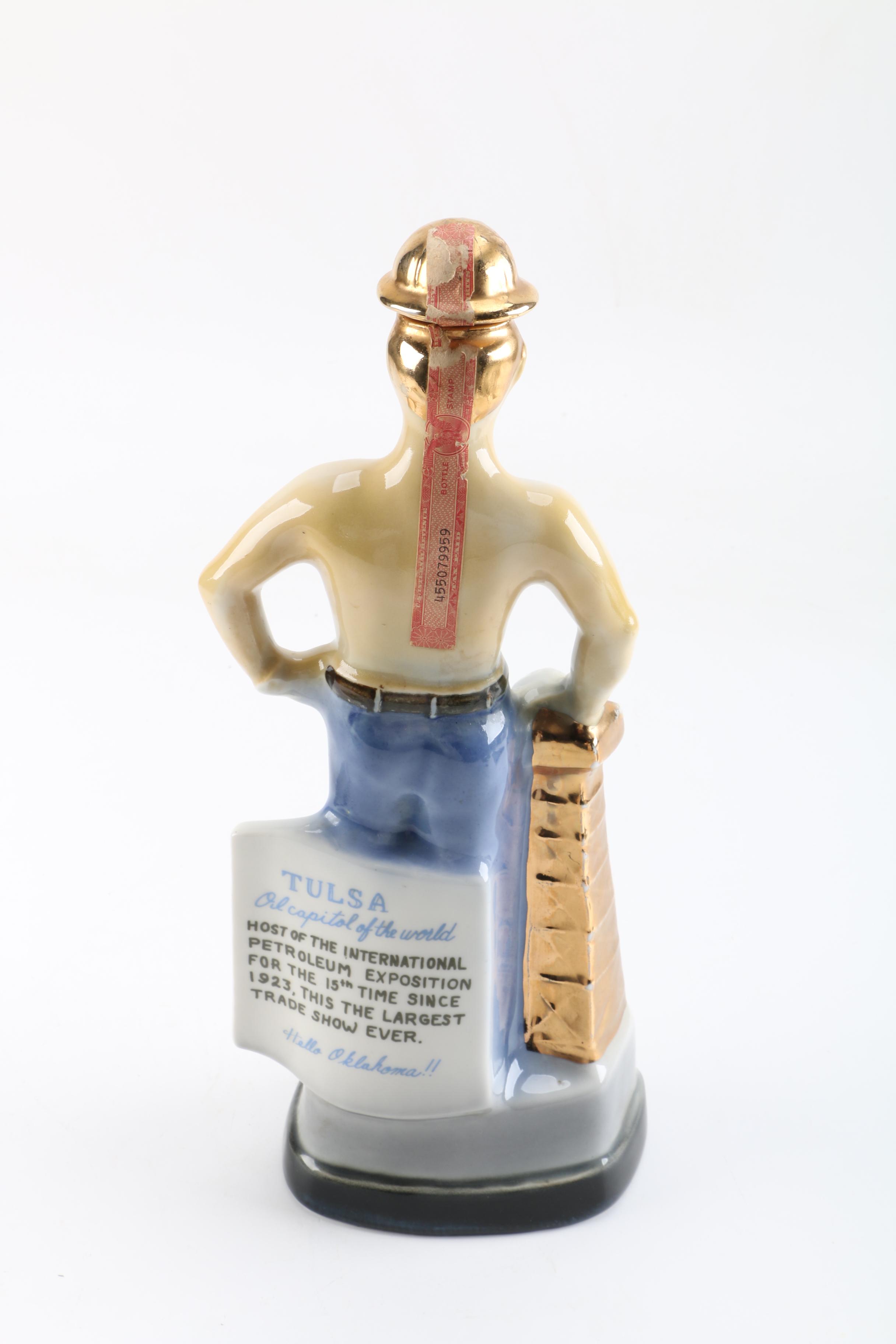 Last Chance and Jim Beam Bourbon Decanters