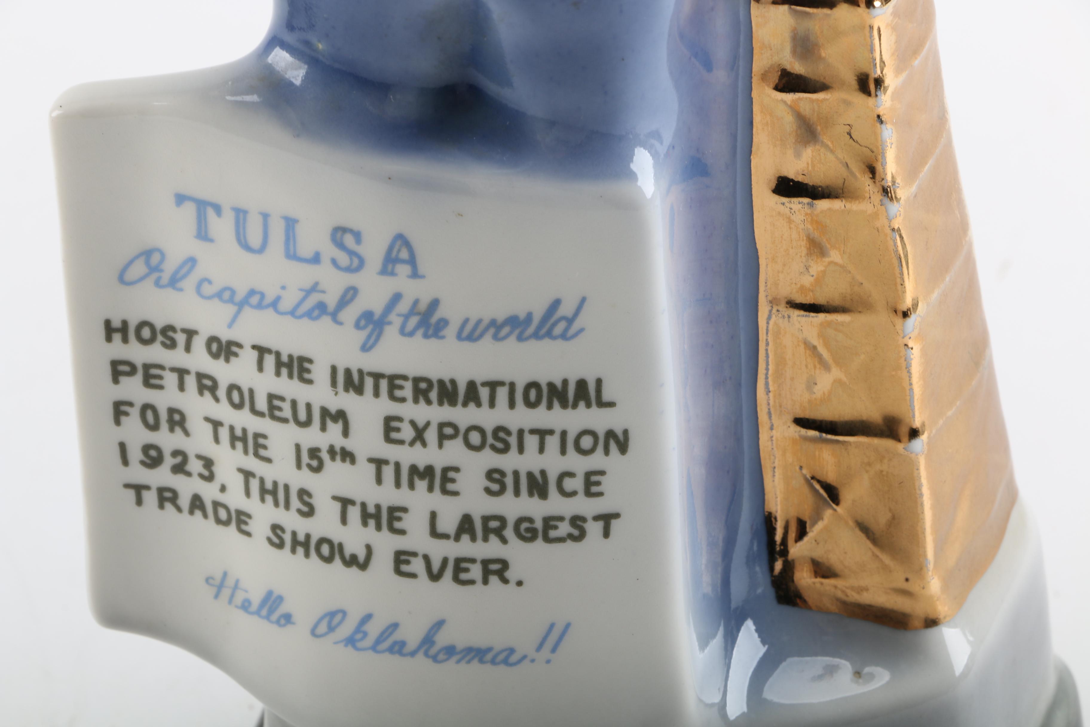 Last Chance and Jim Beam Bourbon Decanters