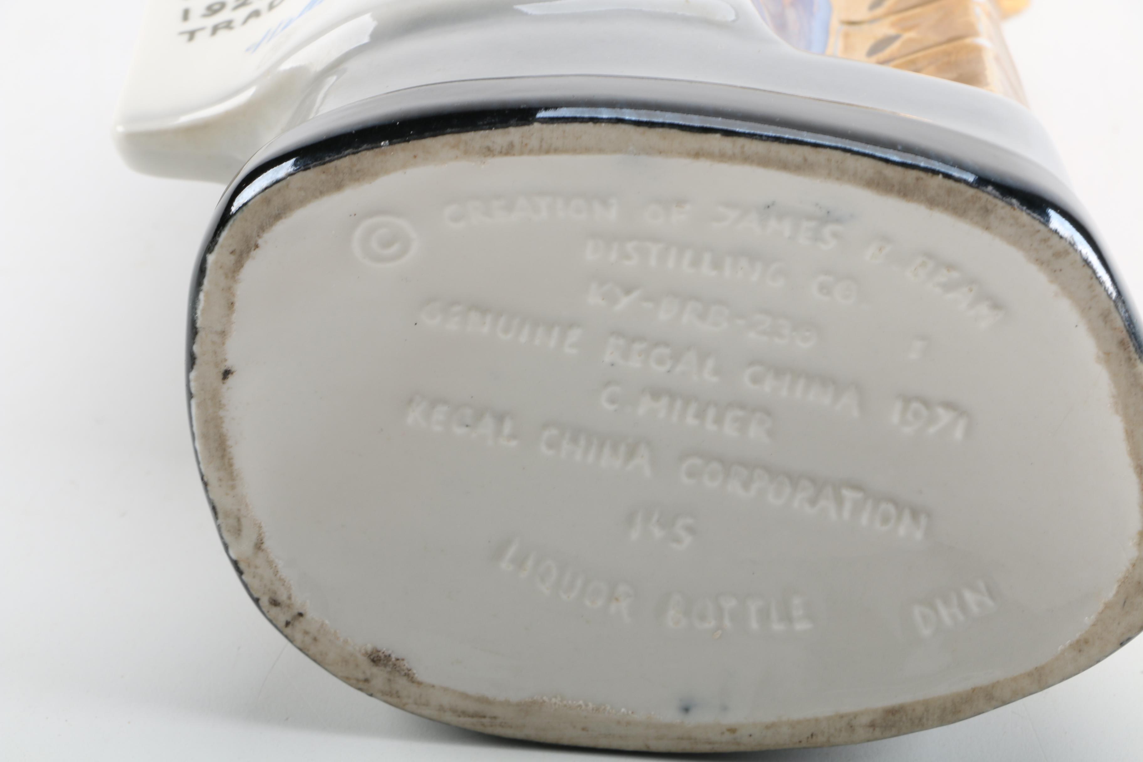 Last Chance and Jim Beam Bourbon Decanters