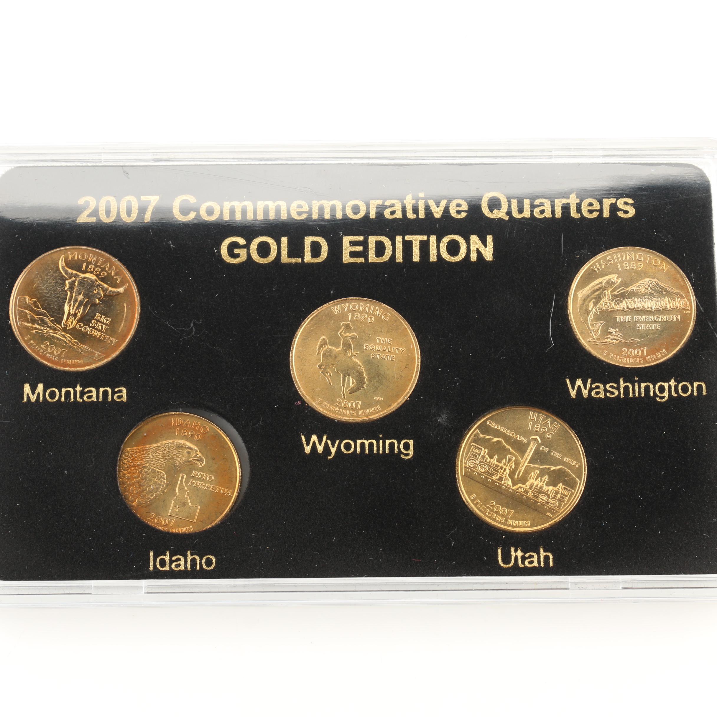 Group of Twenty-Five Gold Edition Statehood Quarters from 2004-2008