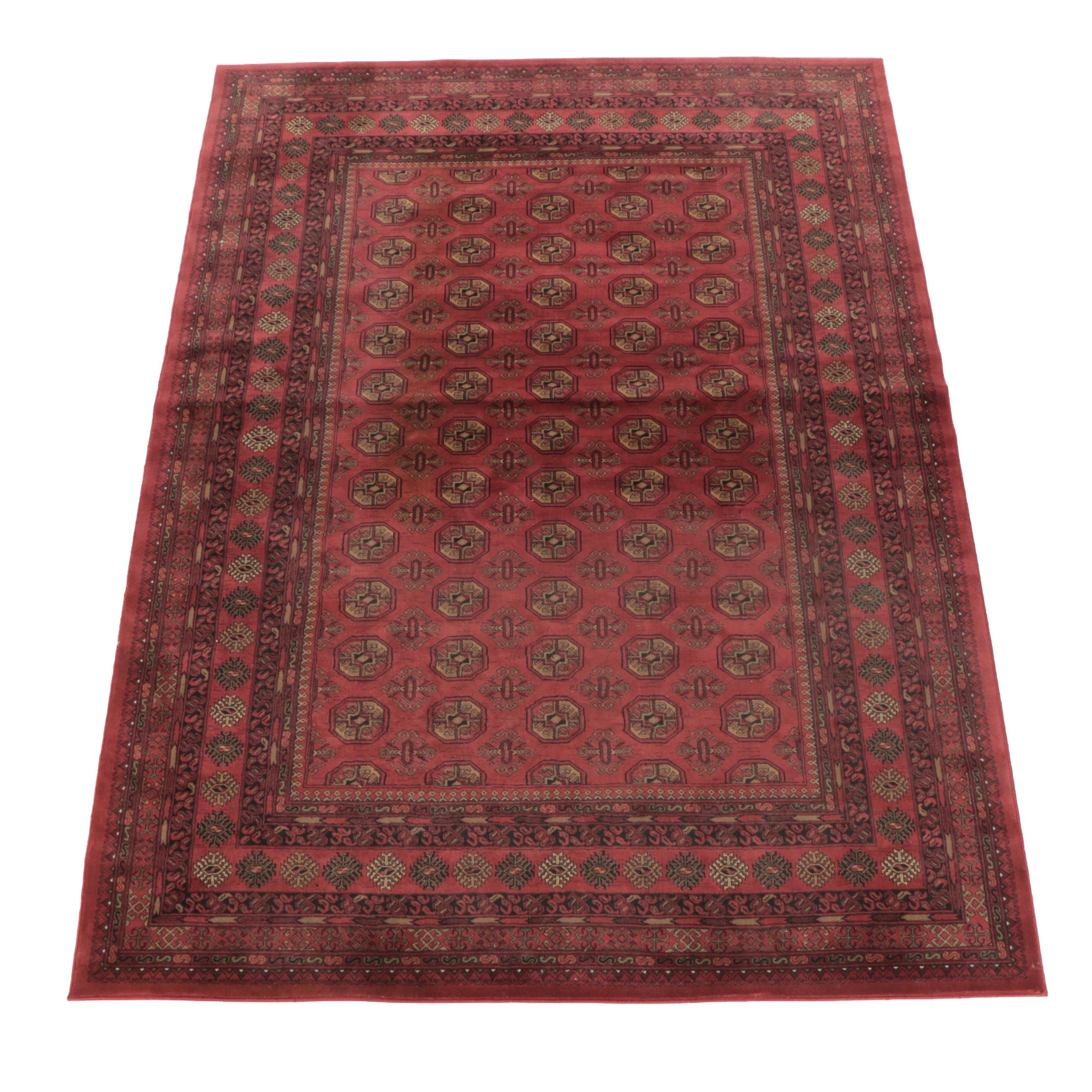 Powered-Loomed Bokhara-Style Area Rug