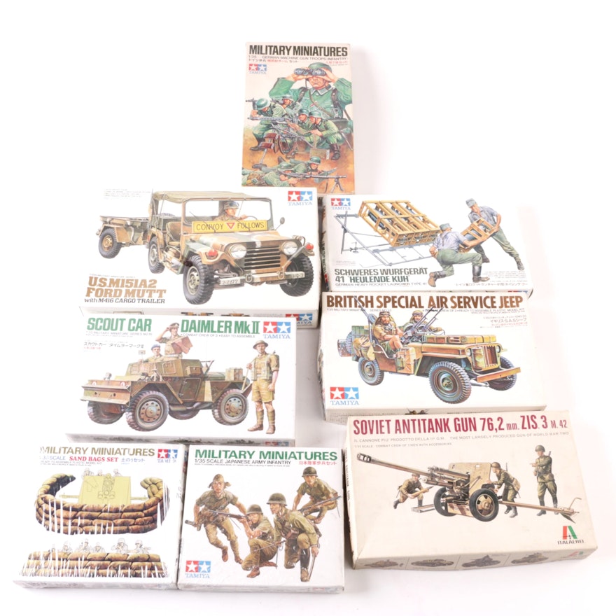 Tamiya and Italaerei Military Model Kits and Miniatures