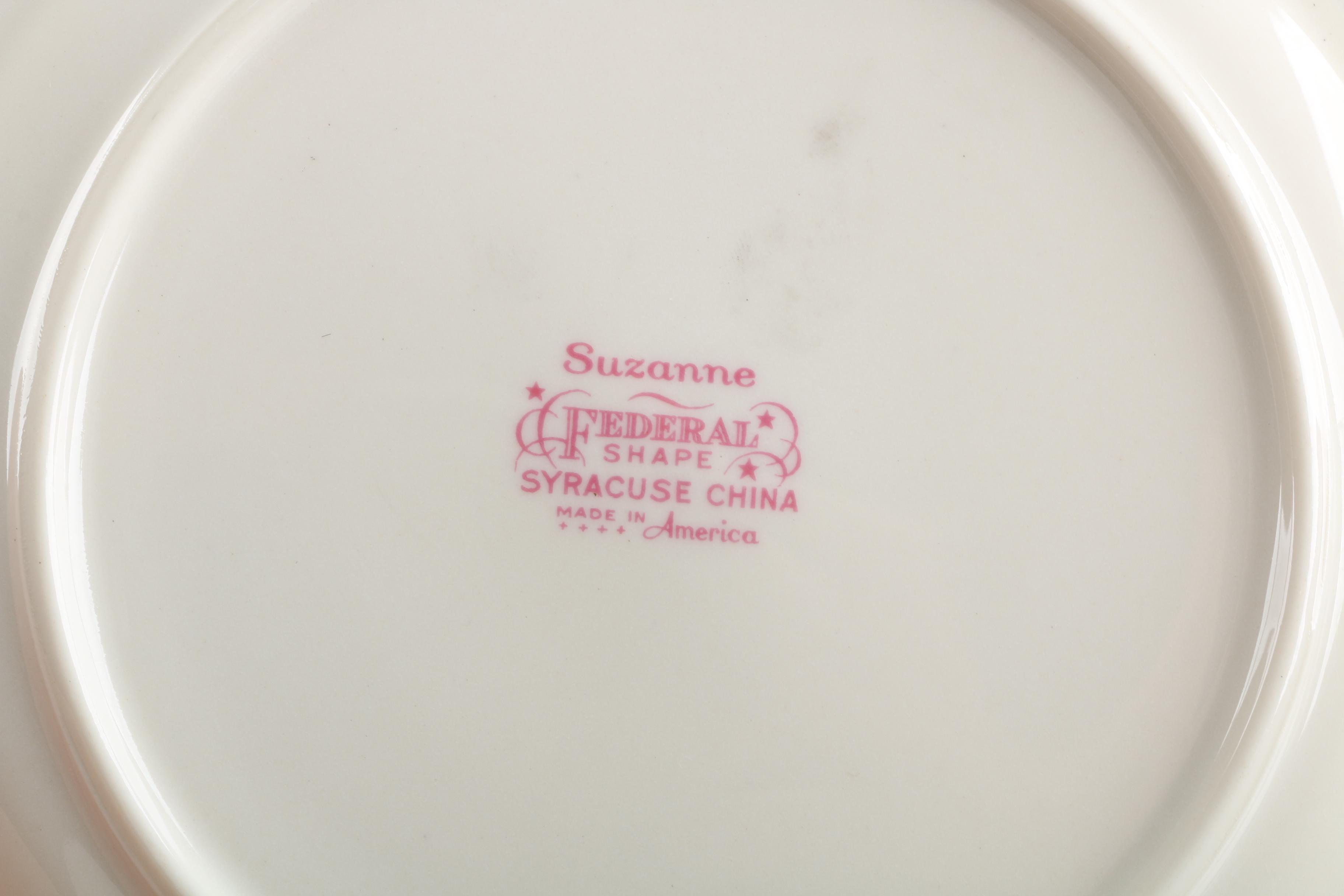 Vintage Syracuse China "Suzanne" Dinnerware