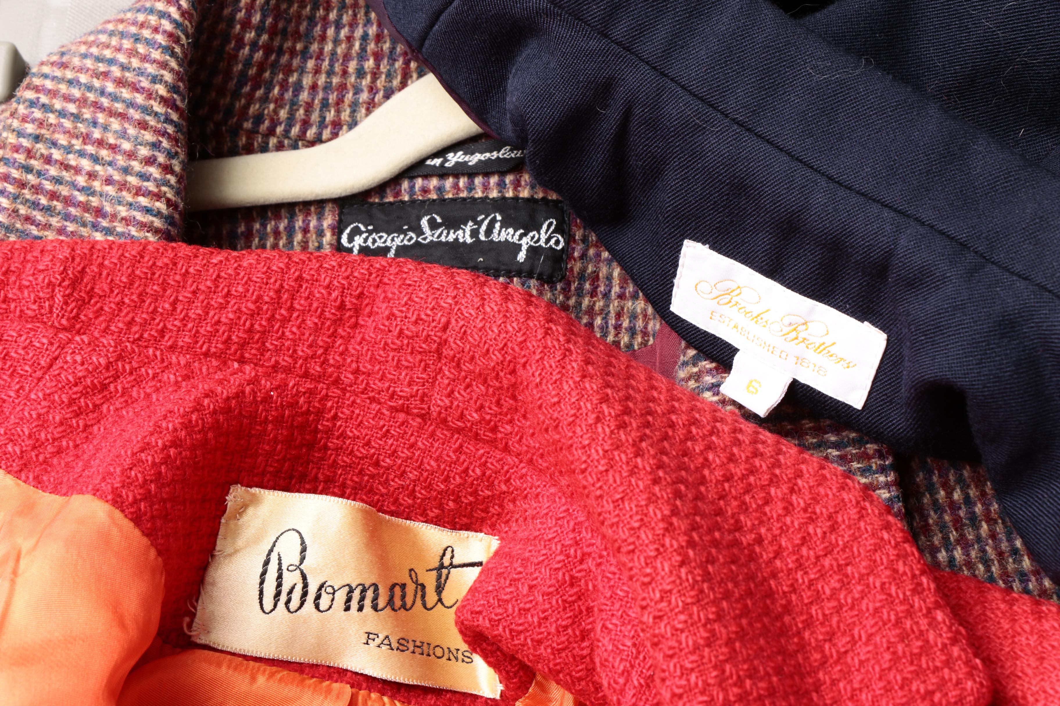 Women's Vintage and Contemporary Jackets Including Brooks Brothers