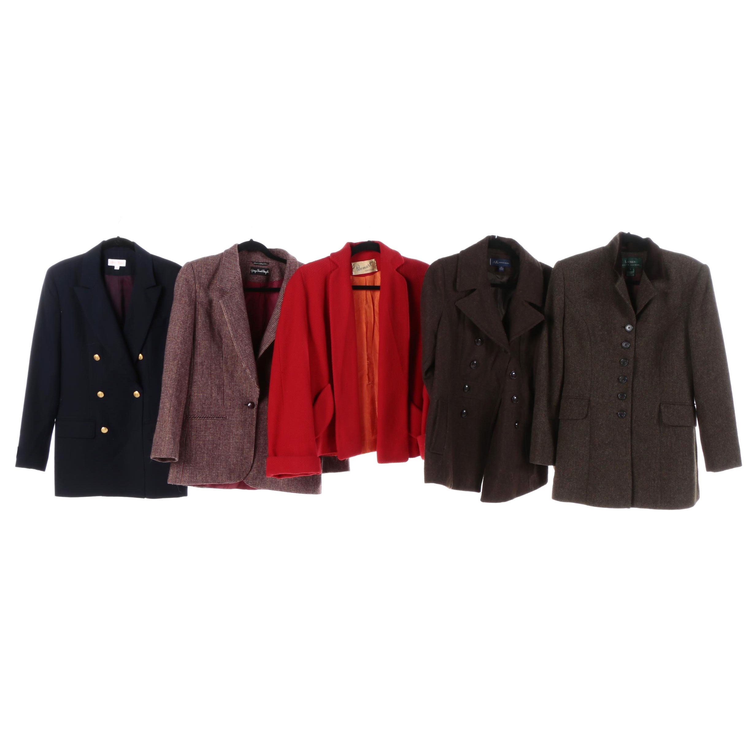 Women's Vintage and Contemporary Jackets Including Brooks Brothers