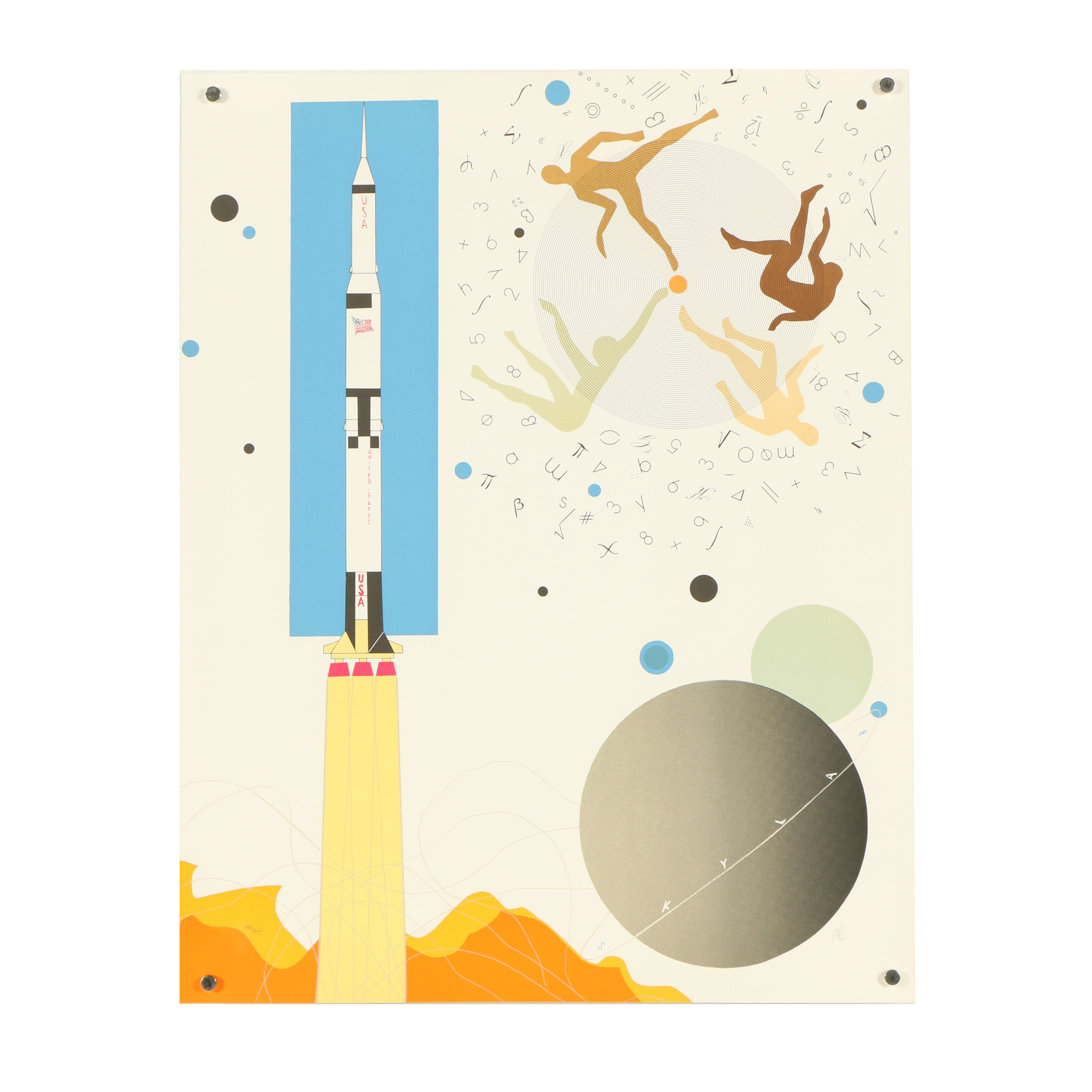 Raymond Loewy Lithograph "Rocket"