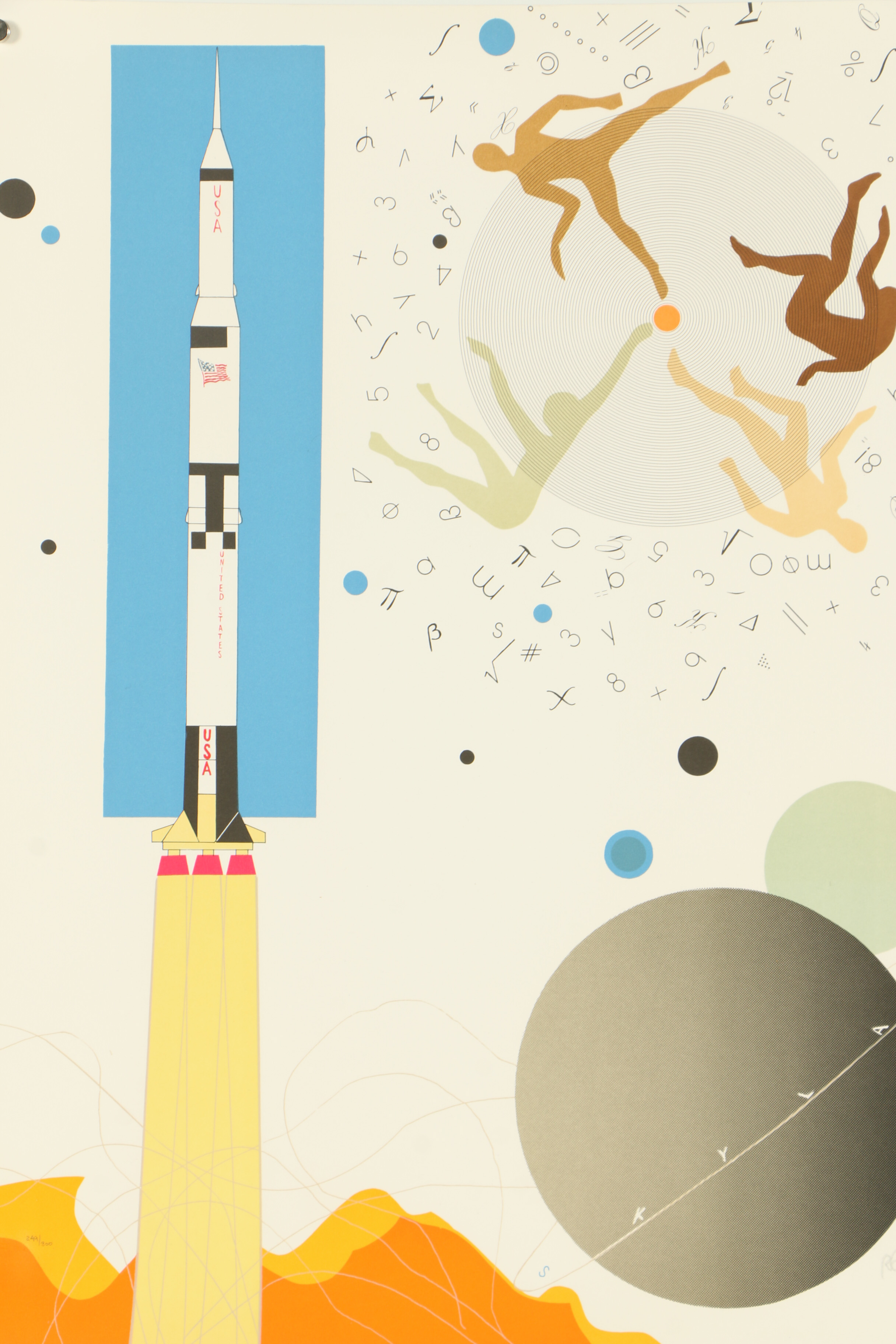 Raymond Loewy Lithograph "Rocket"