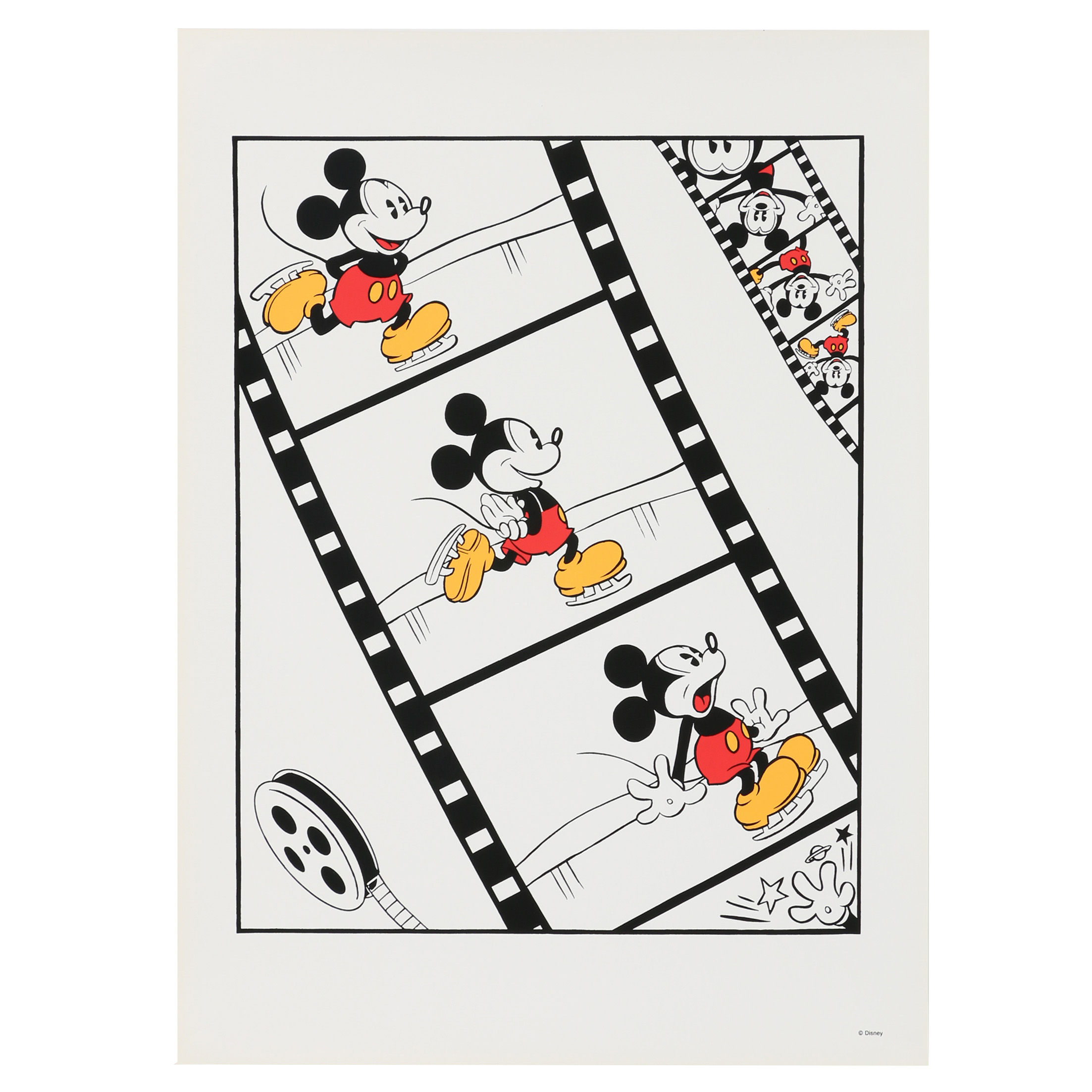Sowa and Reiser Serigraph of Mickey Mouse on Ice Skates