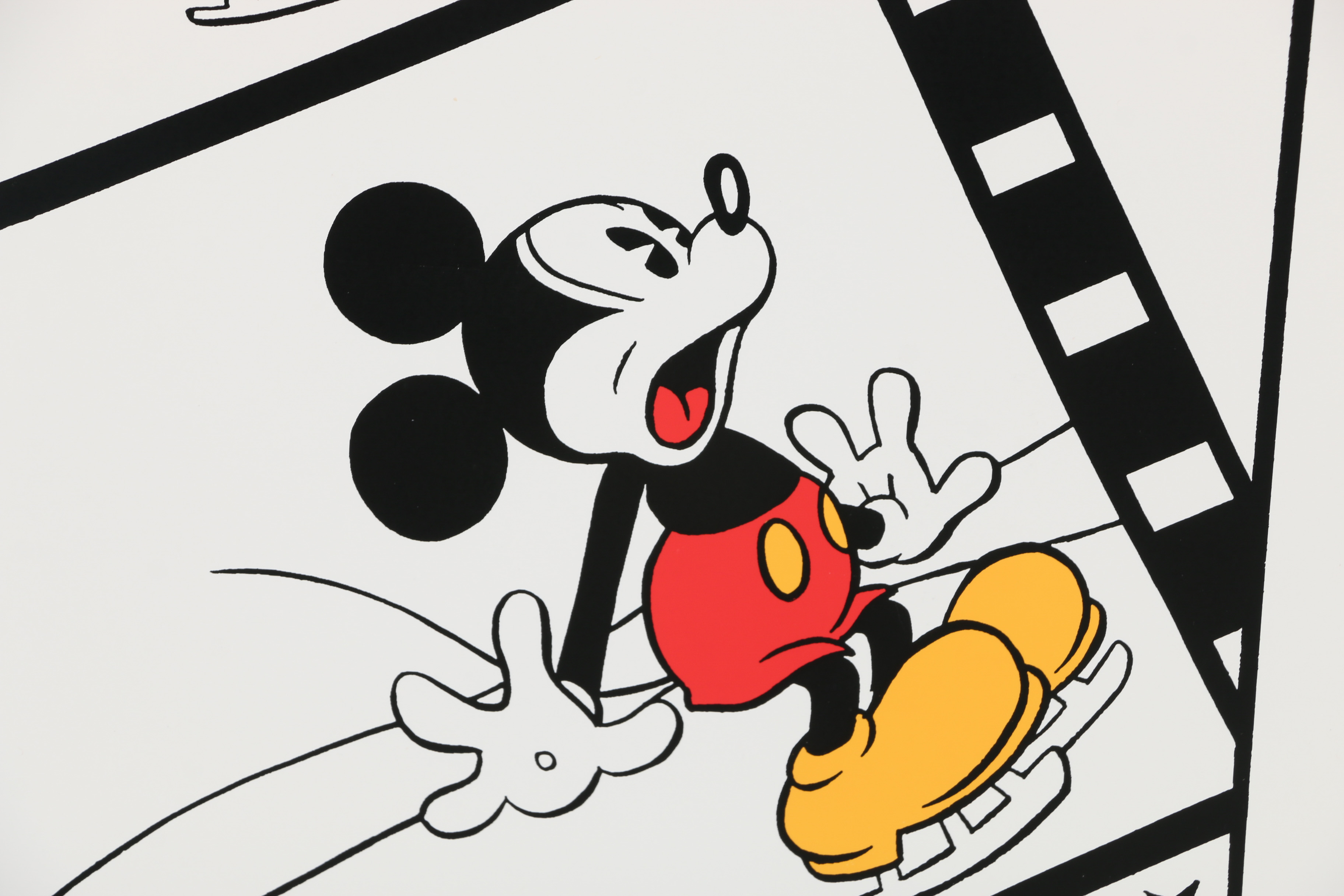 Sowa and Reiser Serigraph of Mickey Mouse on Ice Skates
