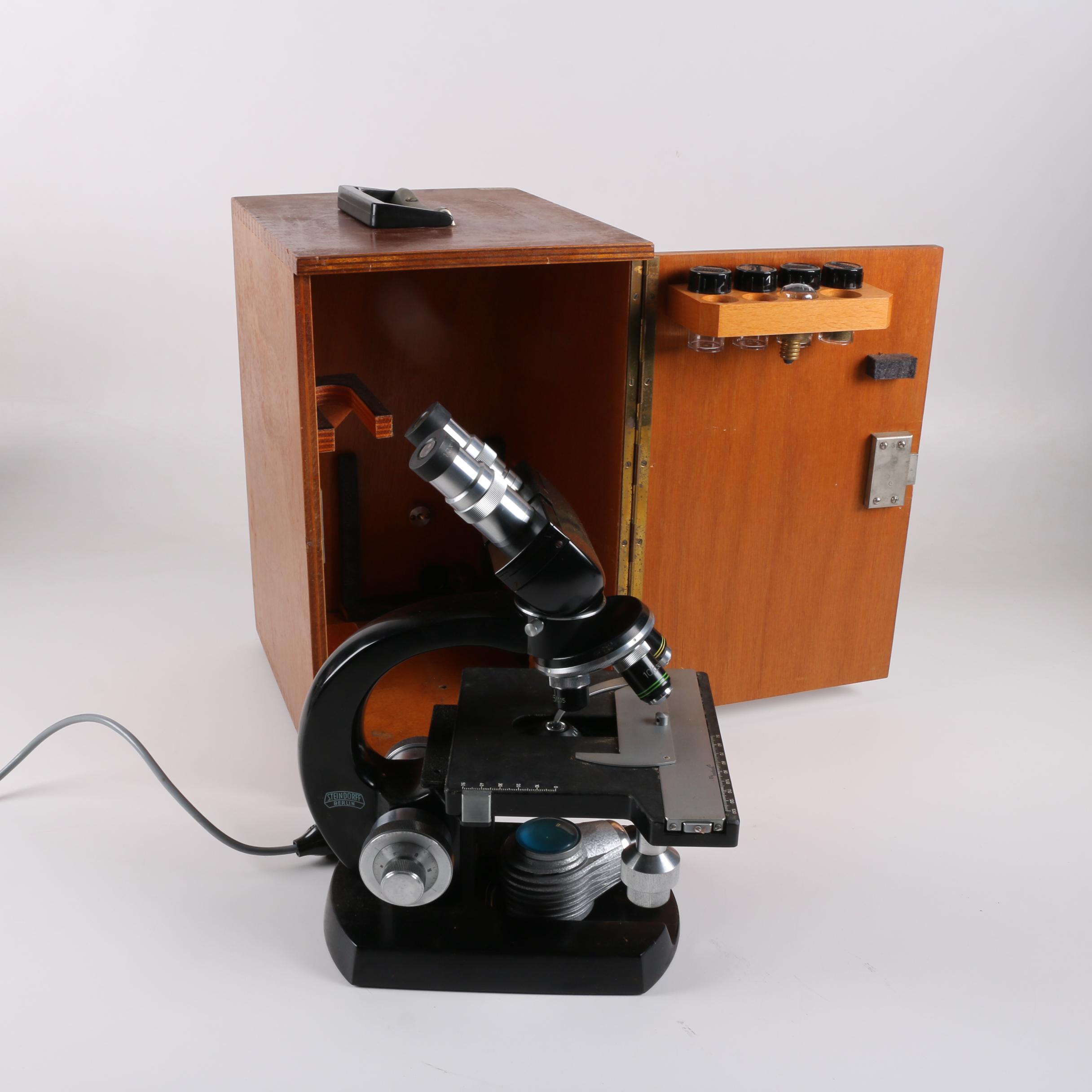 Steindorff Binocular Microscope with Case