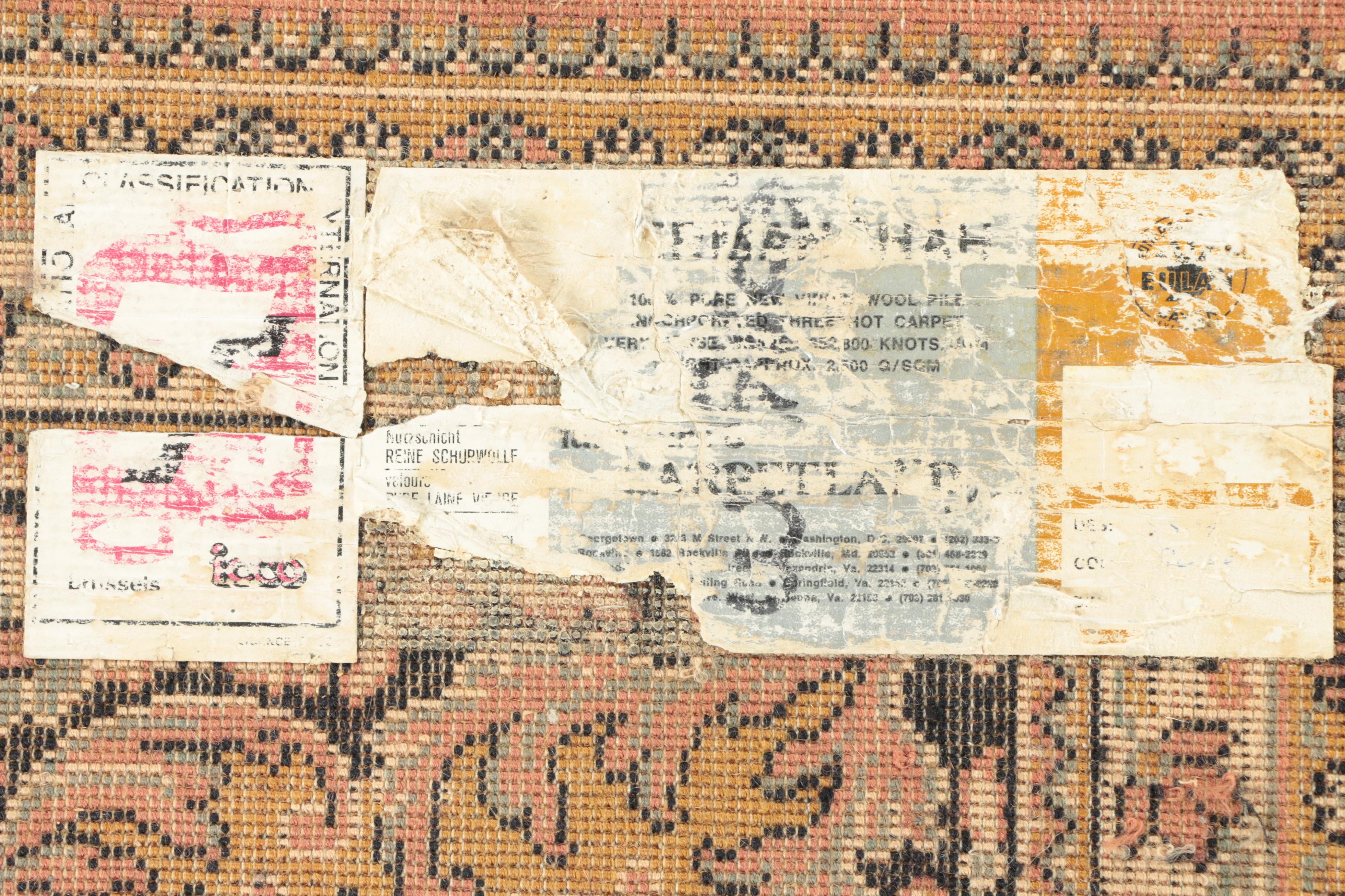 Power-Loomed Belgian Persian-Style Wool Area Rug